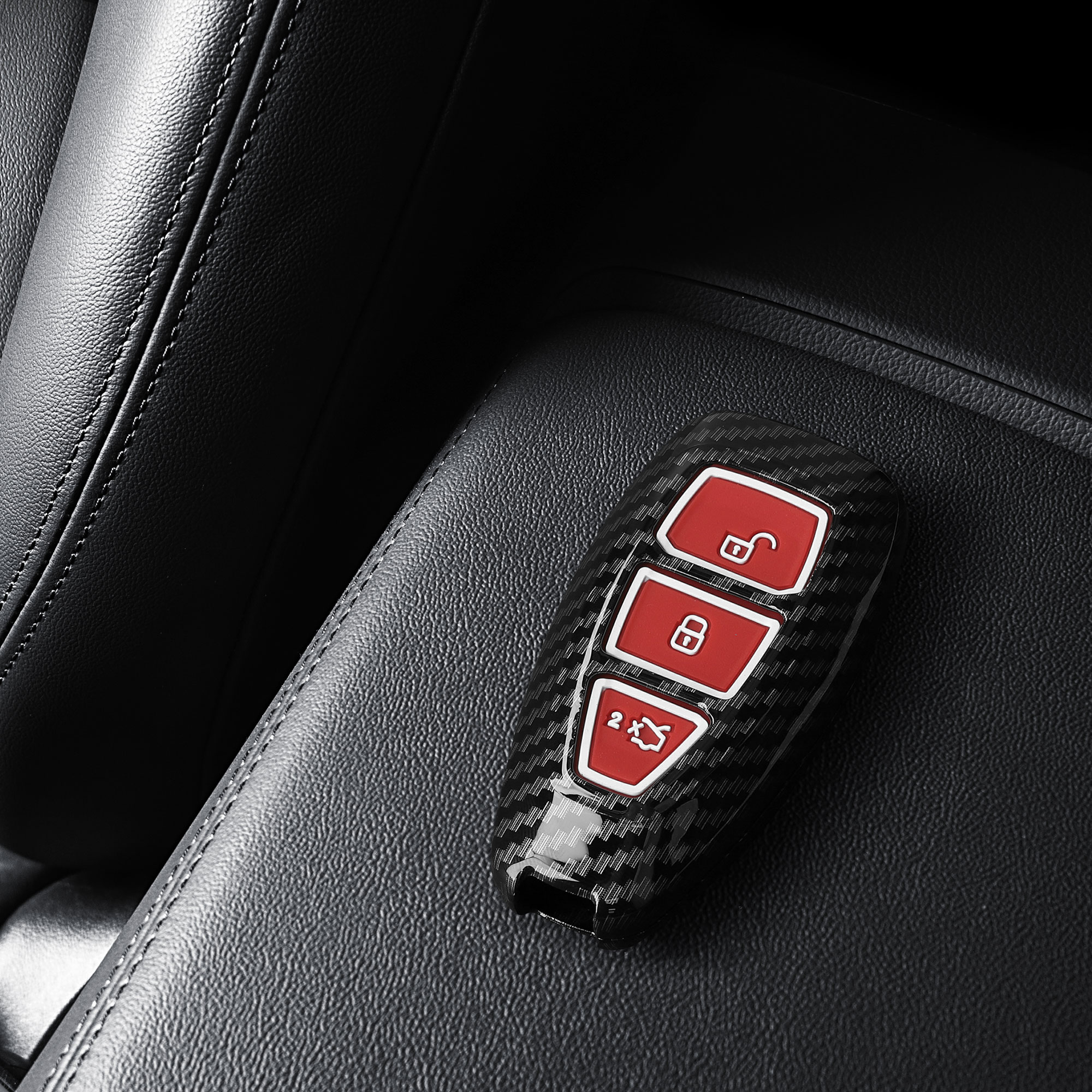 Obal na klíč pro Ford kwmobile - karbon