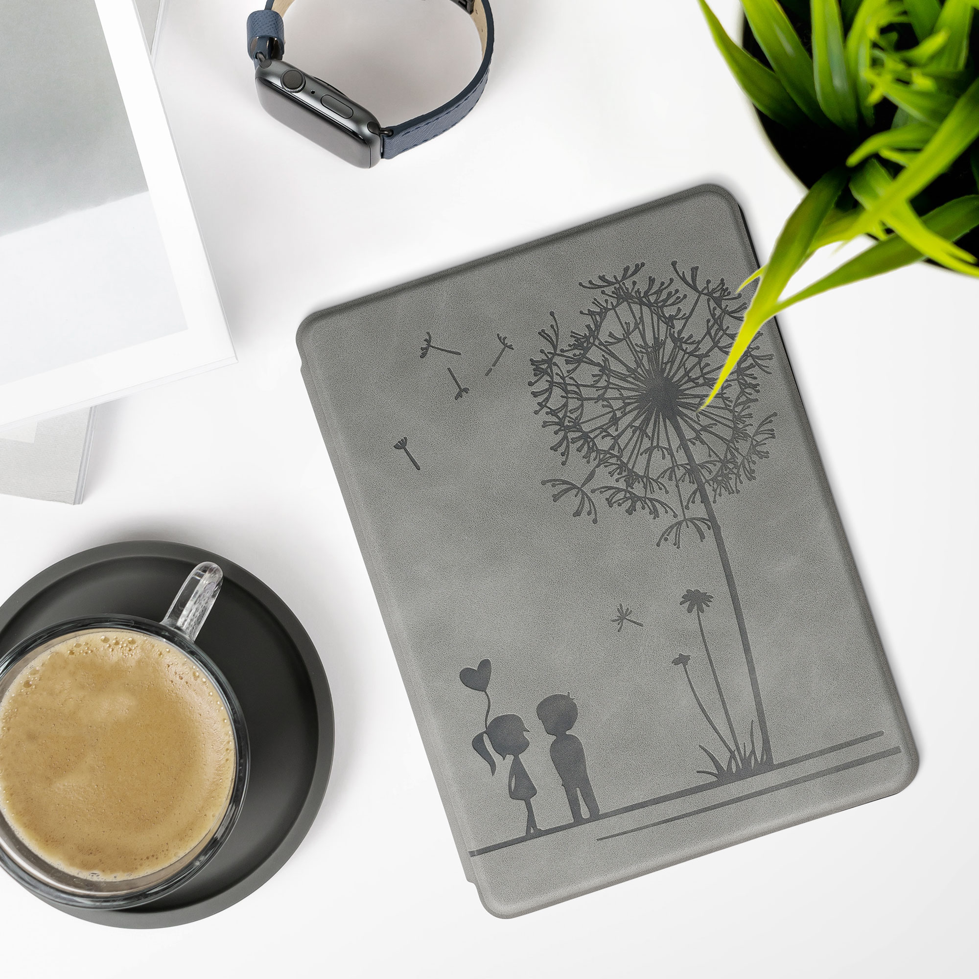 Flip pouzdro na čtečku Kobo Aura Edition 2 Dandelion Love se stojánkem