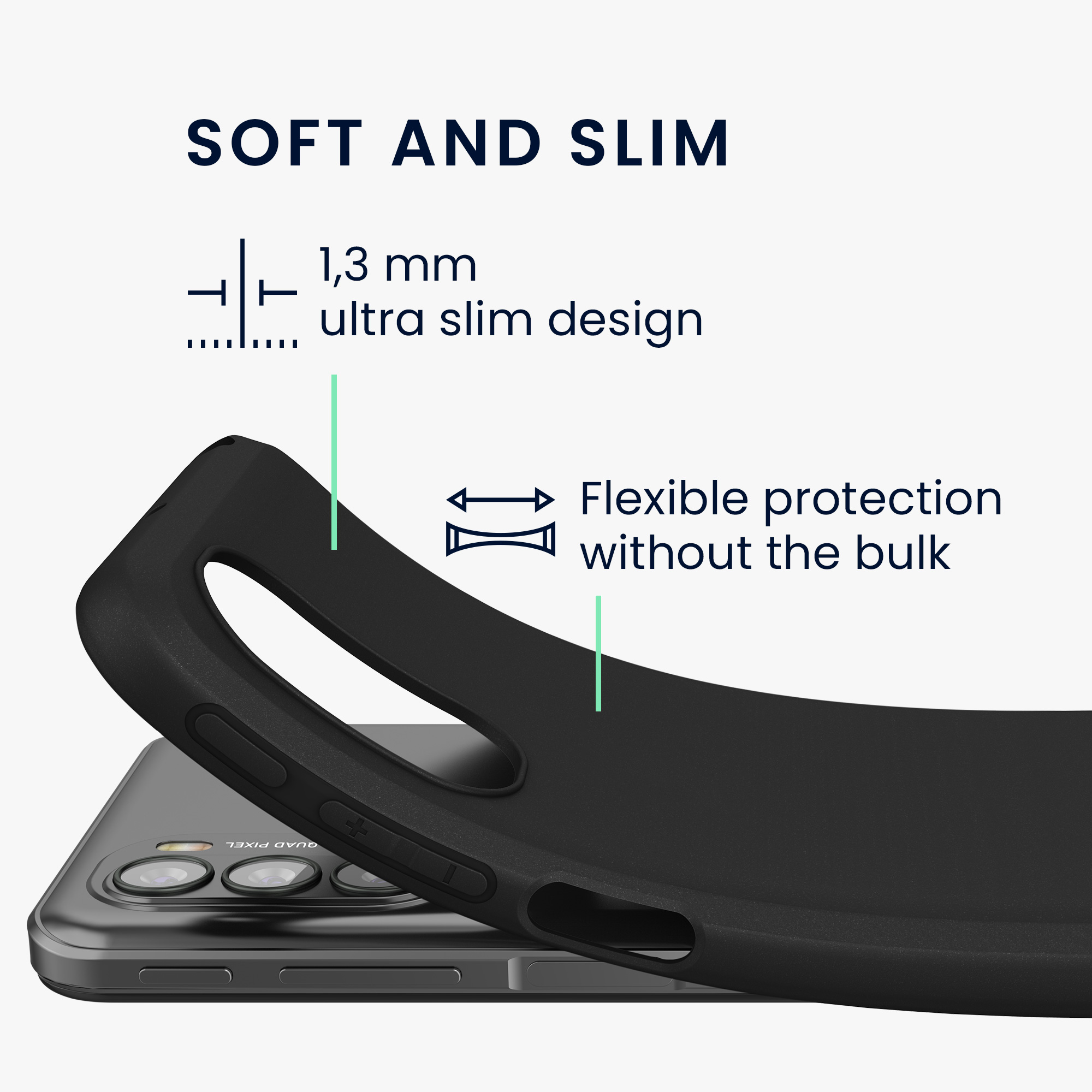 Silikonový kryt kwmobile pro Motorola Moto G31 / Moto G41 - Matná černá