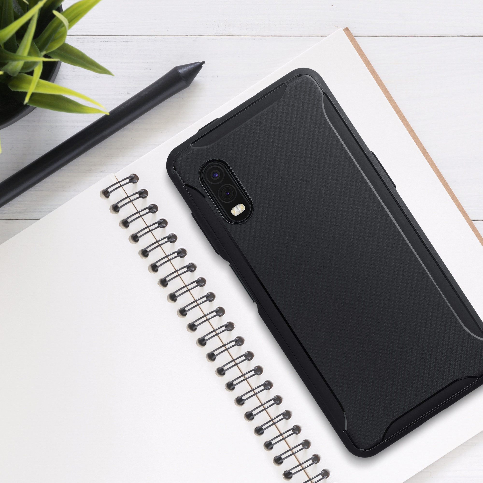 Kryt kwmobile pro Samsung Galaxy Xcover Pro - karbonově černá