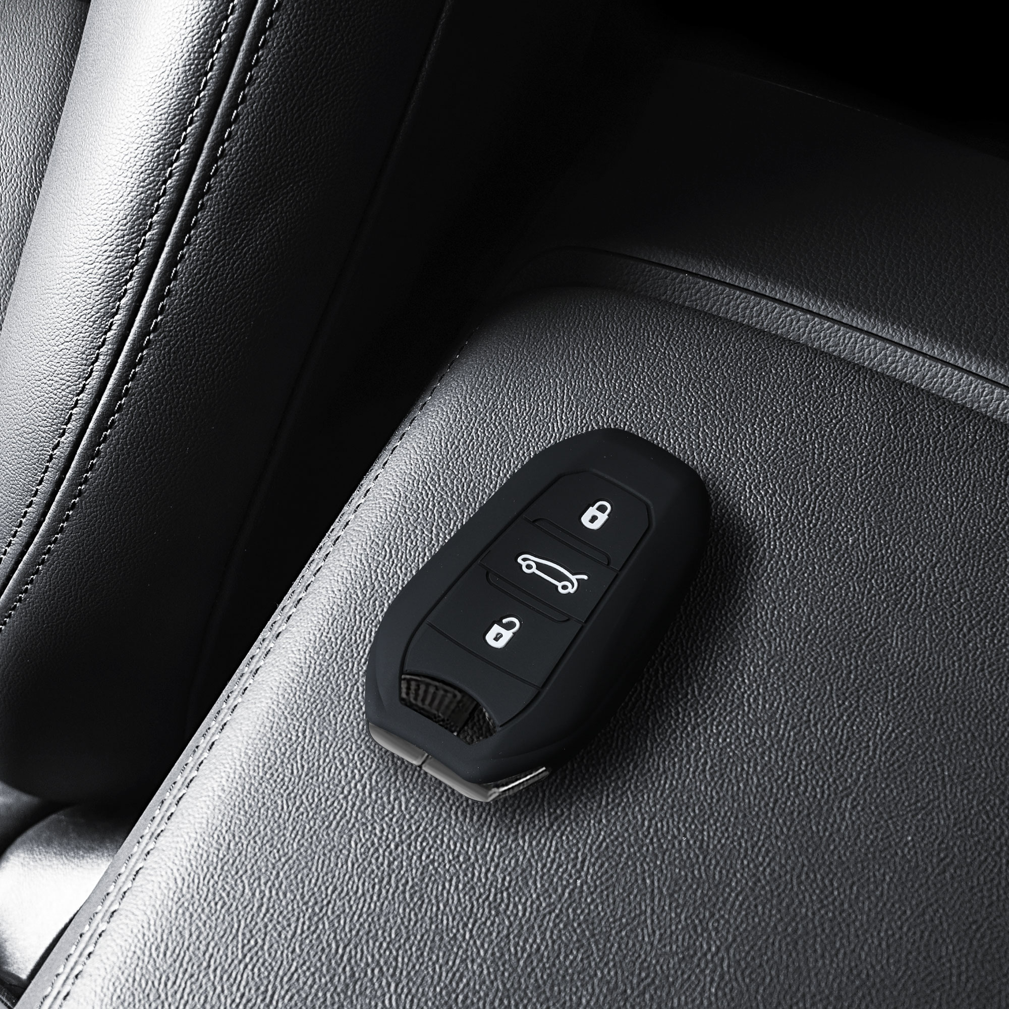 Pouzdro na klíč od auta kwmobile pro Opel 3 Button Car Key Smart Key only Keyless Go, černá