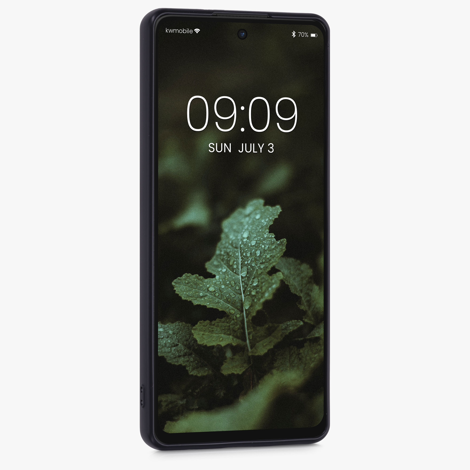 Dřevěné pouzdro pro Motorola Moto G60S kwmobile - tvrdý obal v tmavě hnědé barvě