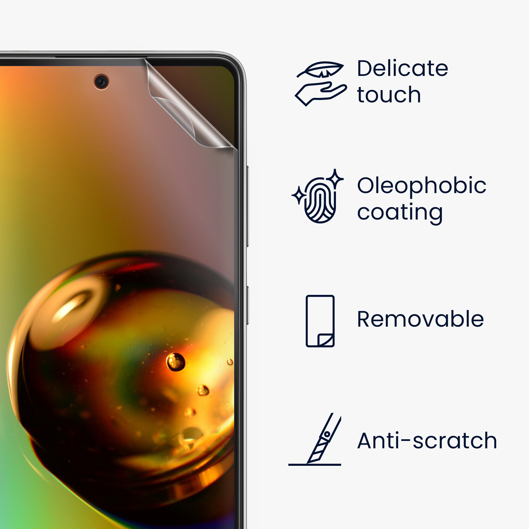 Ochranná fólie Samsung Galaxy A52 / A52 5G / A52s 5G kwmobile 6 ks ultra čirá transparentní