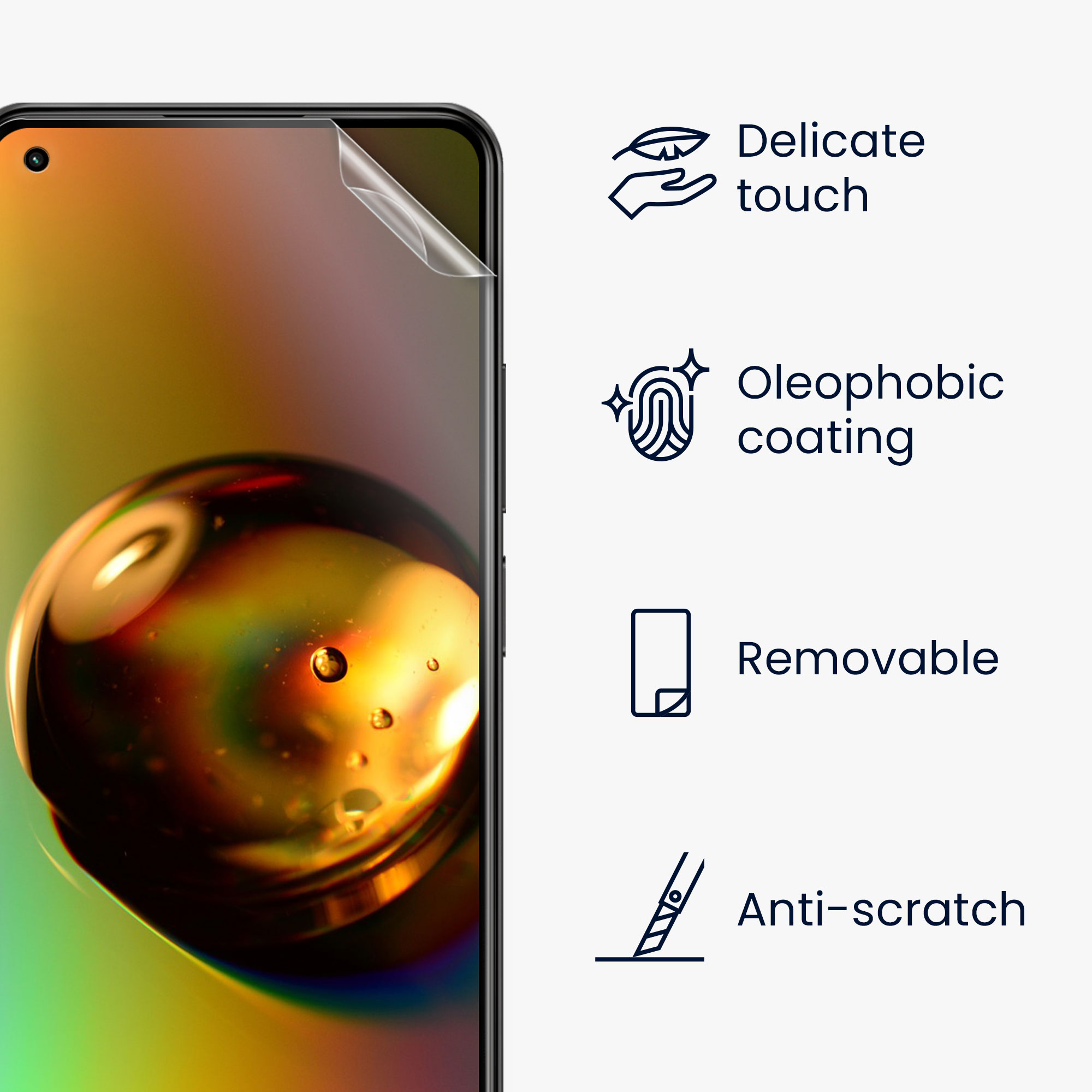 Ochranná fólie Xiaomi 11 Lite NE kwmobile 3ks čirá
