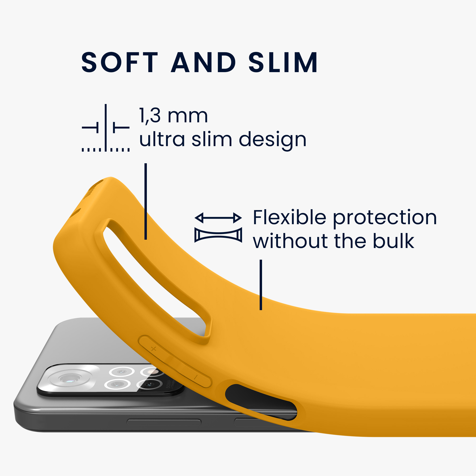 Kryt Xiaomi Redmi Note 11 silikonový TPU červená kwmobile
