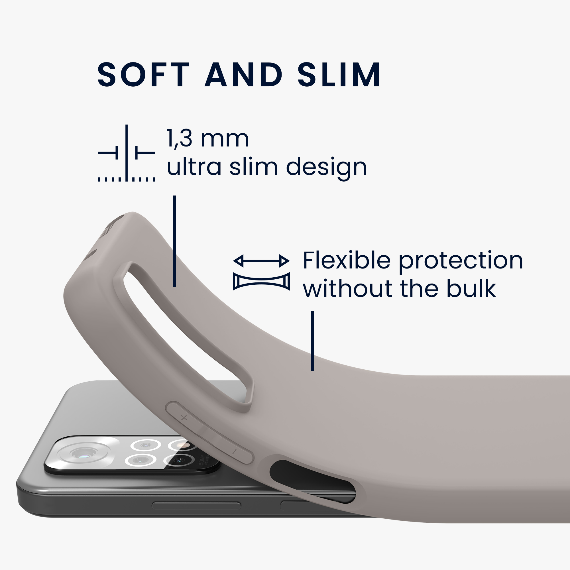 Kryt Xiaomi Redmi Note 11 silikonový TPU červená kwmobile