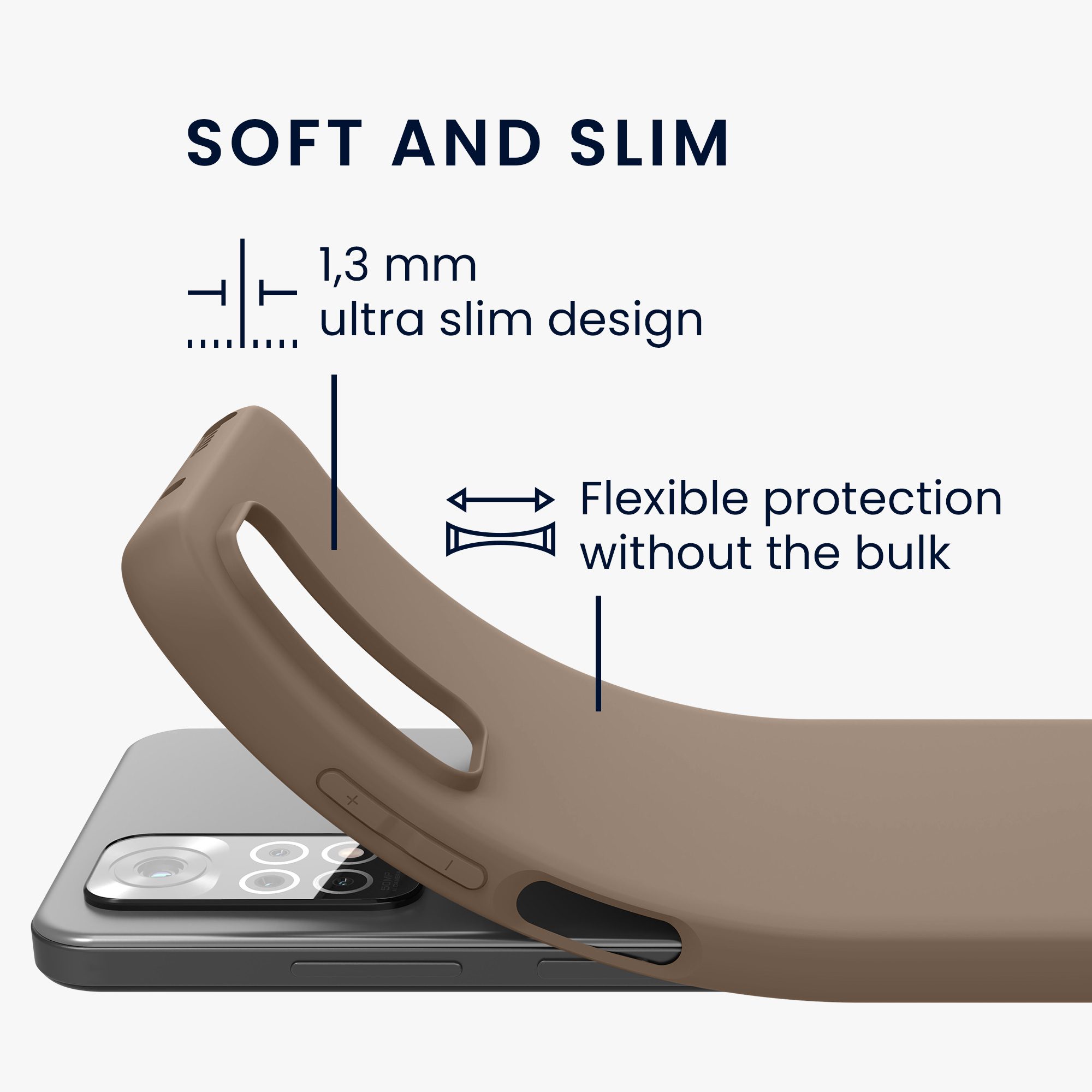 Kryt Xiaomi Redmi Note 11 silikonový TPU červená kwmobile