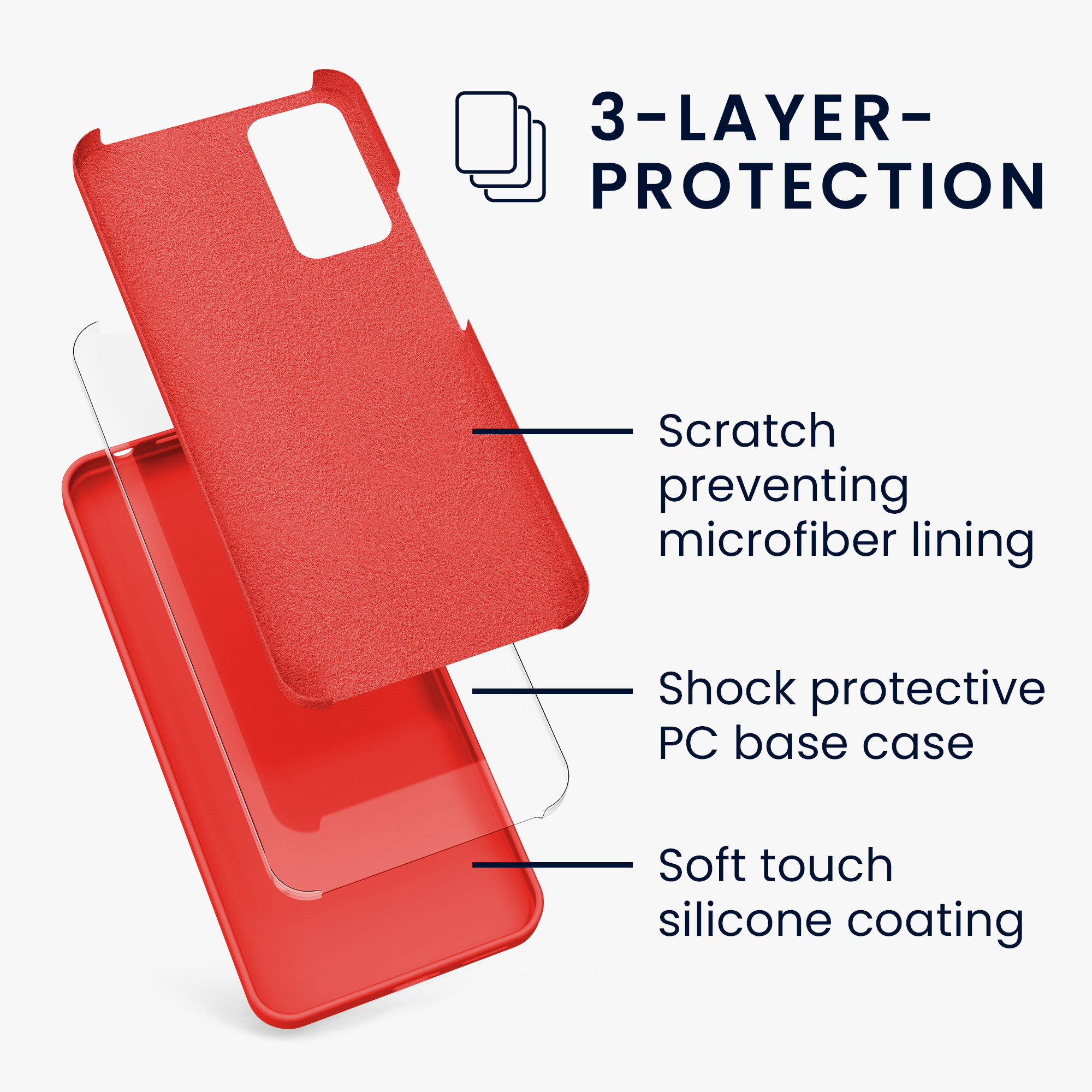 Kryt Xiaomi Redmi Note 11 Pro silikonový TPU červená kwmobile