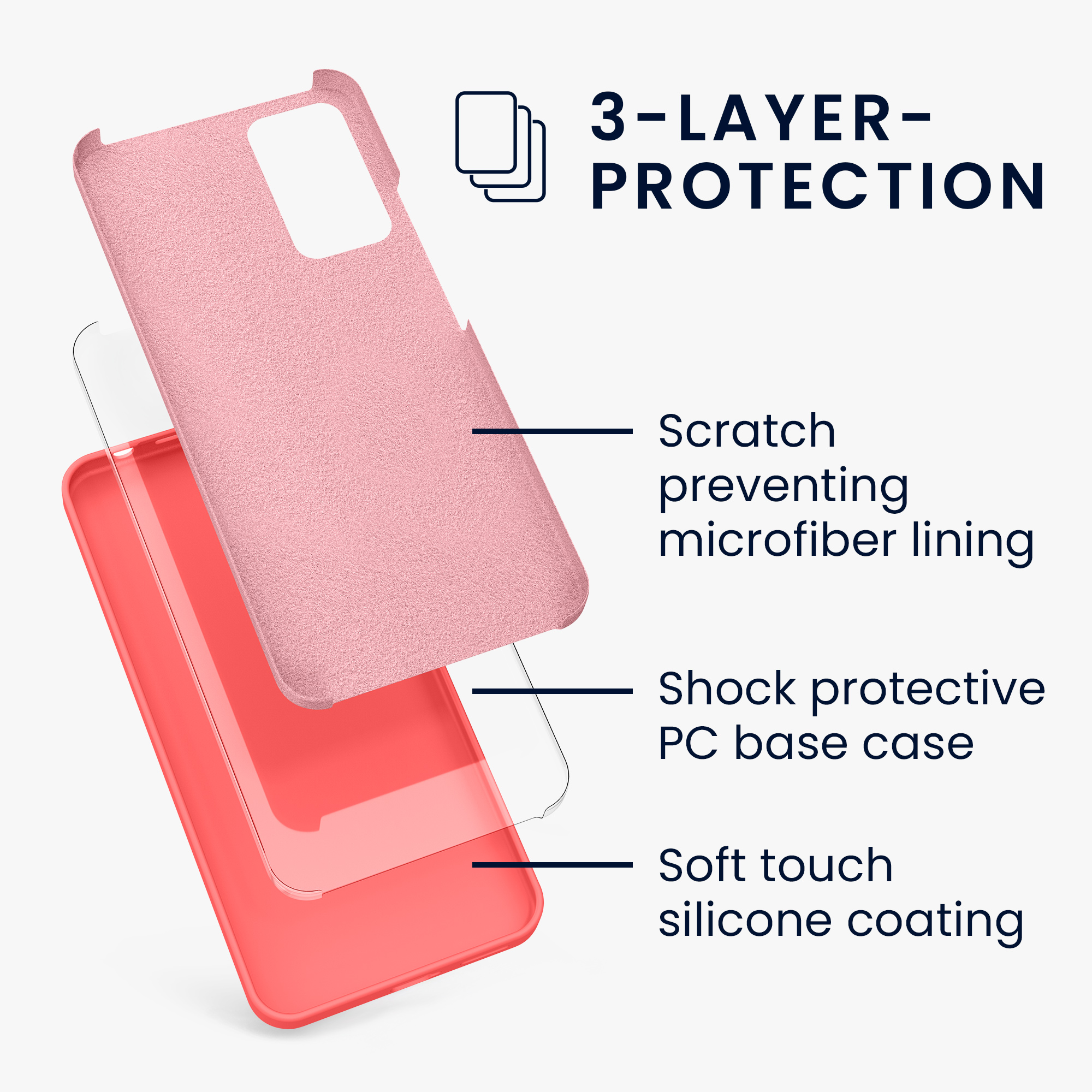 Kryt Xiaomi Redmi Note 11 Pro silikonový TPU korálová kwmobile