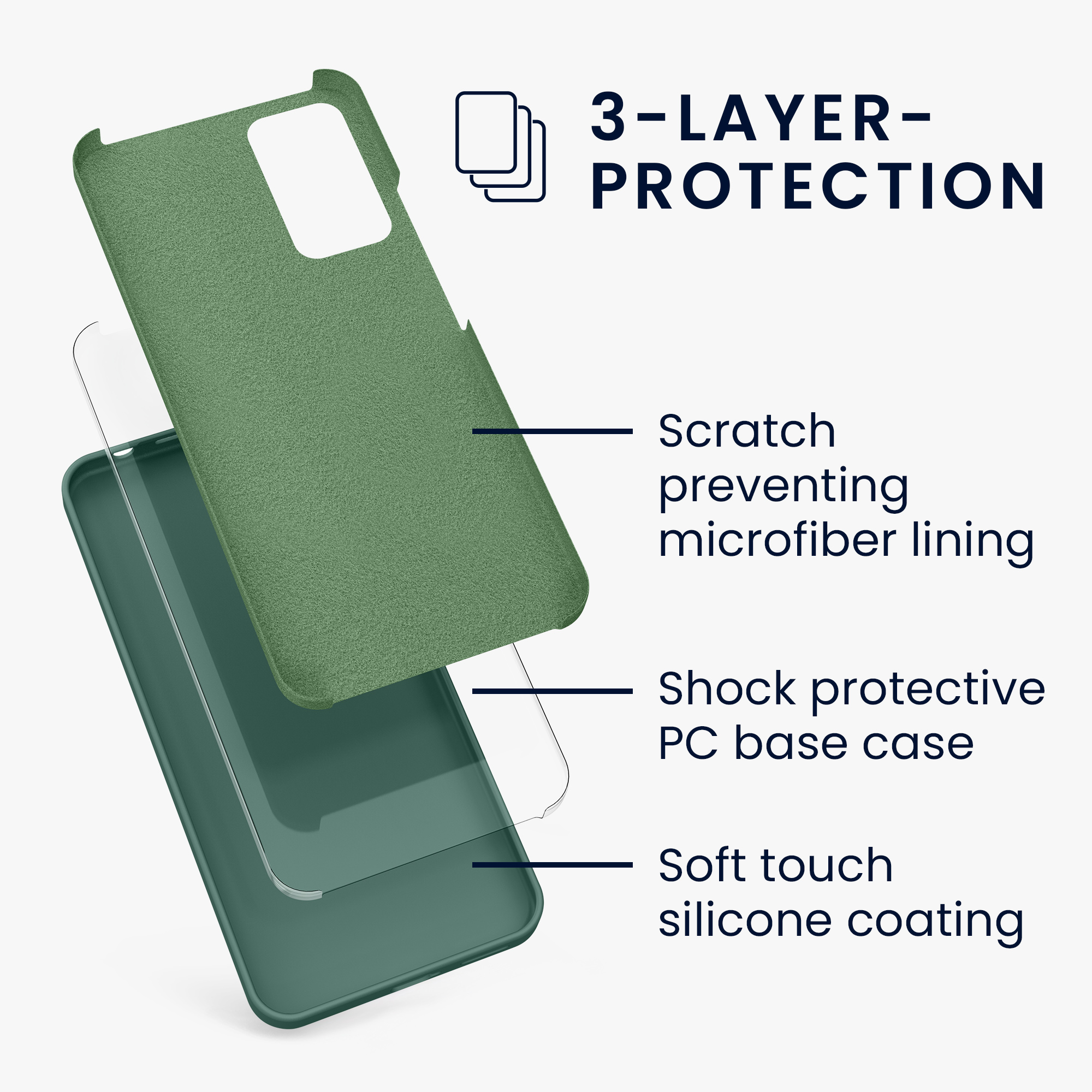 Kryt Xiaomi Redmi Note 11 Pro silikonový TPU lesní zelená kwmobile