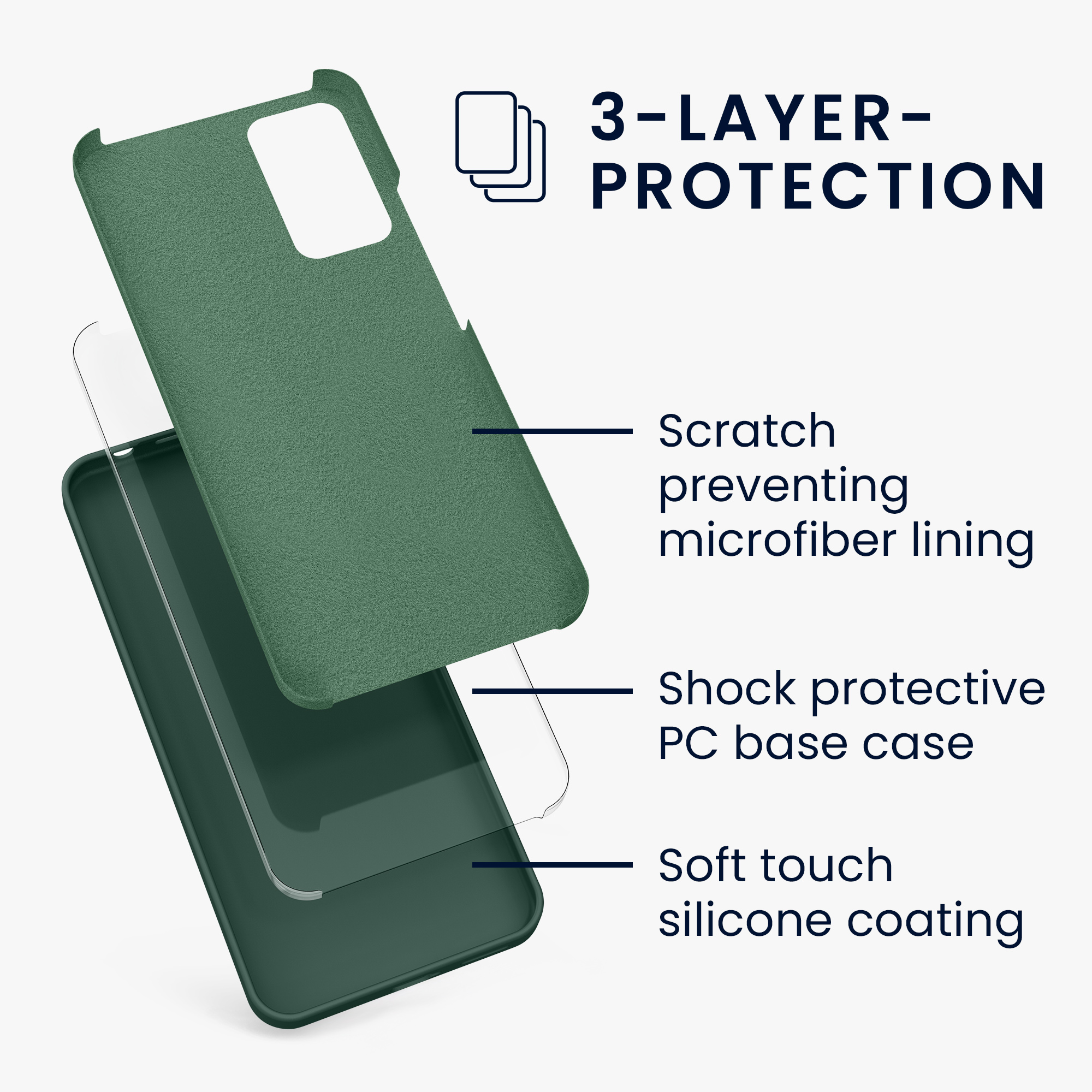 Kryt Xiaomi Redmi Note 11 Pro silikonový TPU zelená kwmobile
