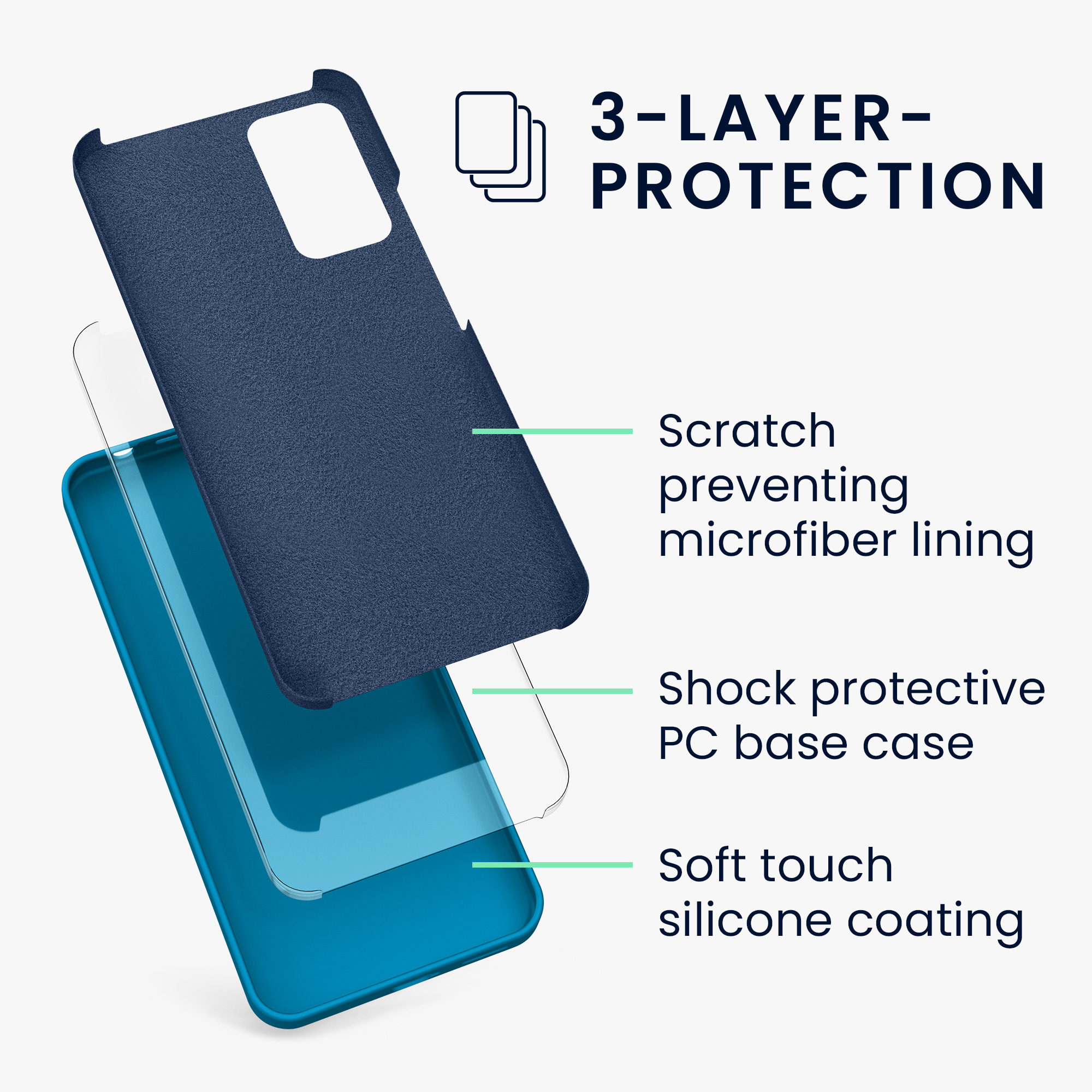 Kryt Xiaomi Redmi Note 11 Pro silikonový TPU karibská modrá kwmobile