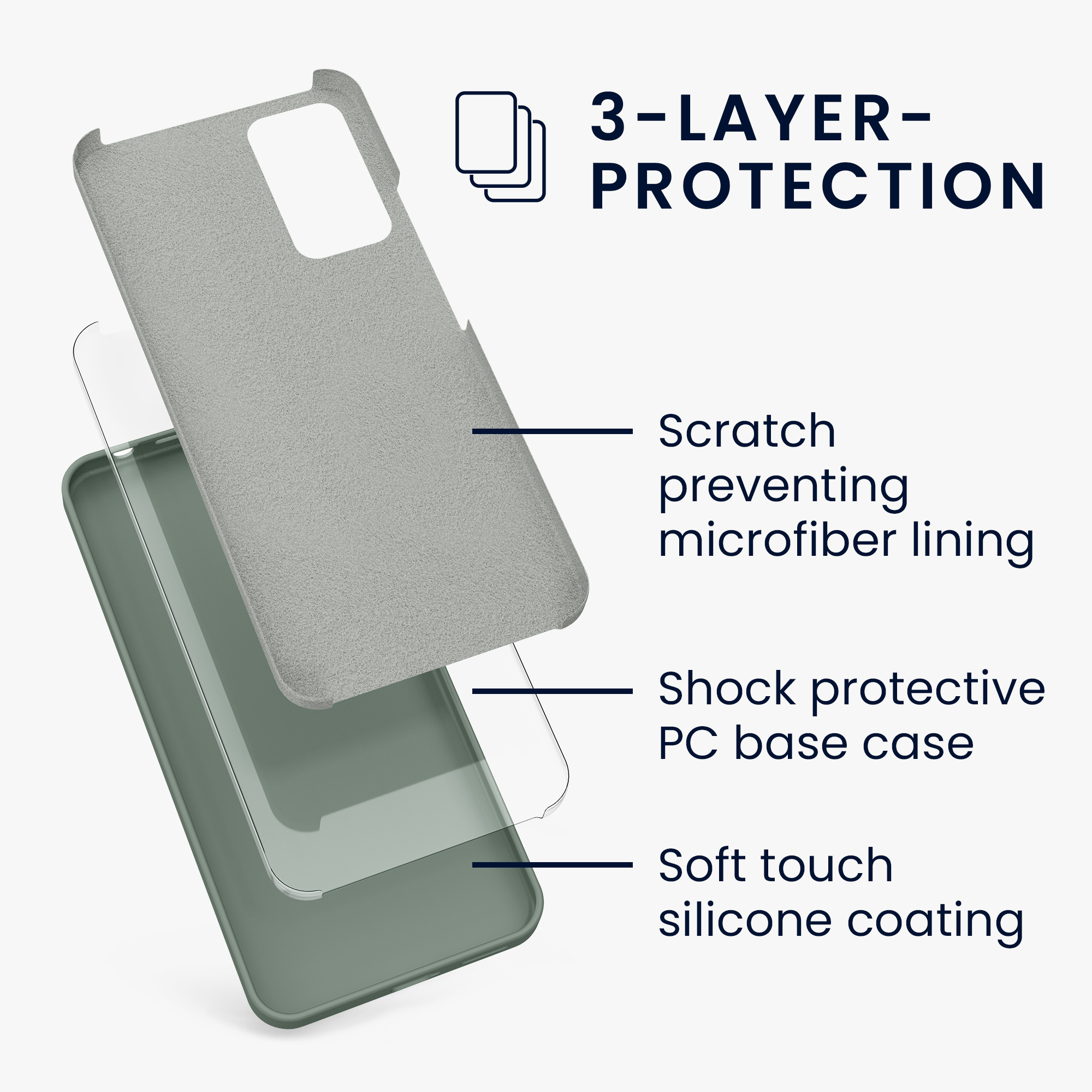 Kryt Xiaomi Redmi Note 11 Pro silikonový TPU zelená kwmobile