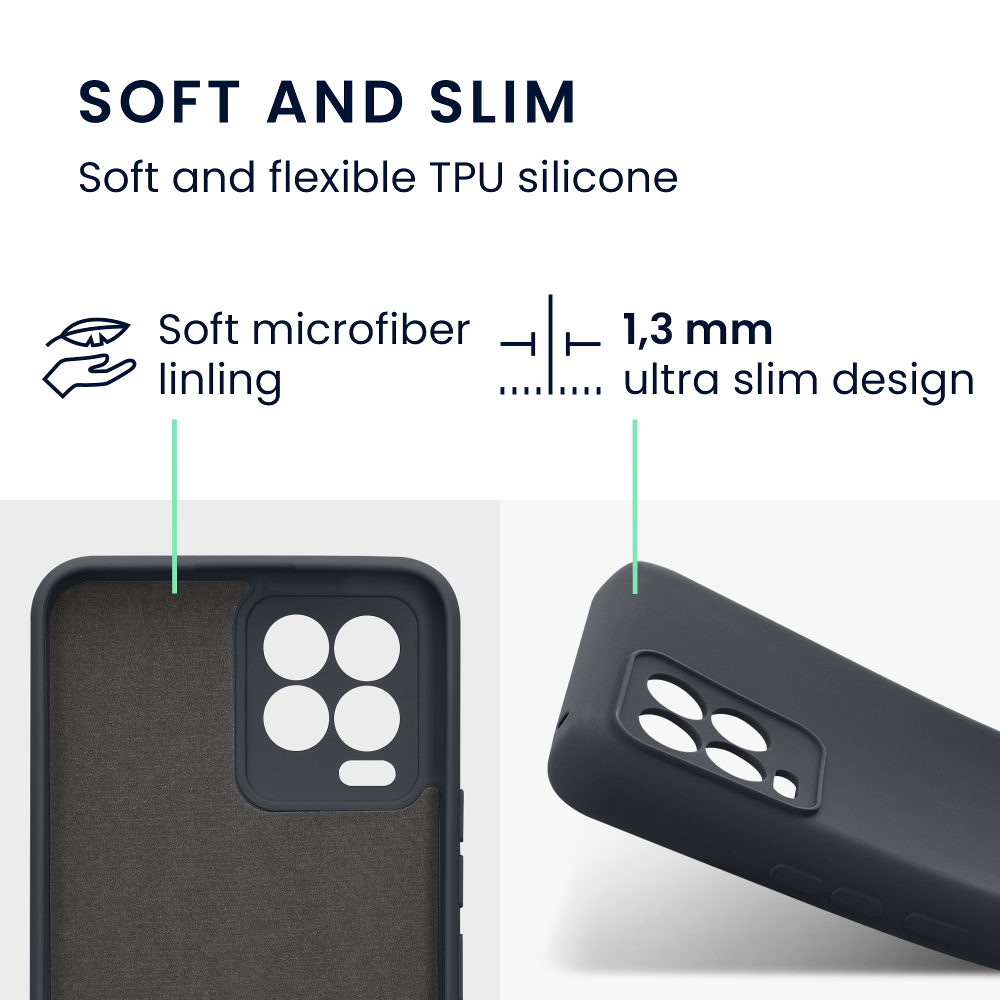 Kryt na mobil Realme 8 / 8 Pro kwmobile TPU matný matná černá
