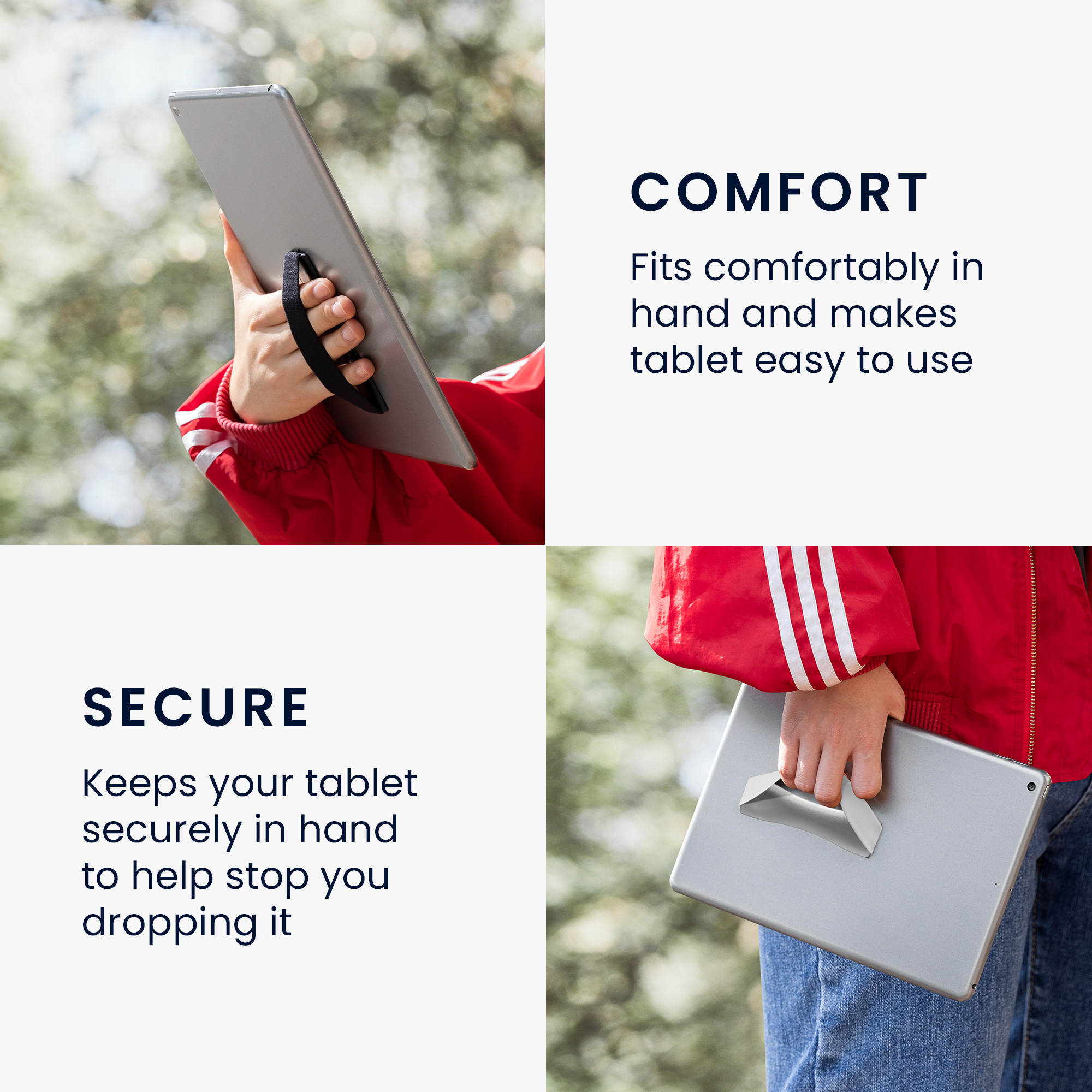 Držák na tablet 3 ks kwmobile - černá / zlatá / stříbrná