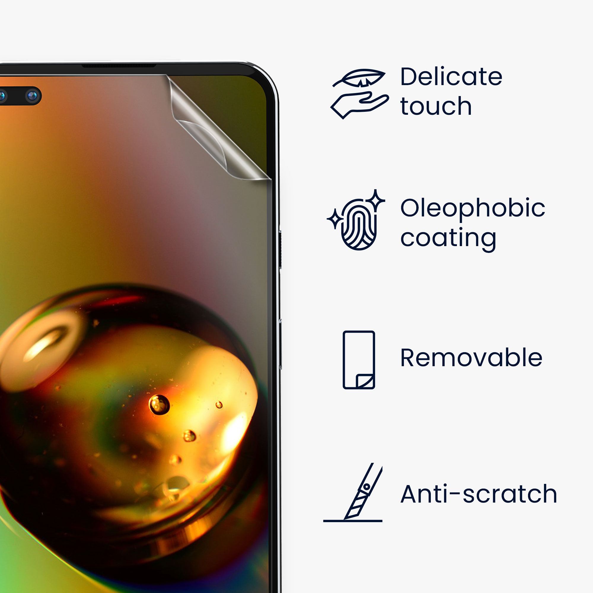 Kwmobile Ochranná fólie OnePlus Nord transparentní