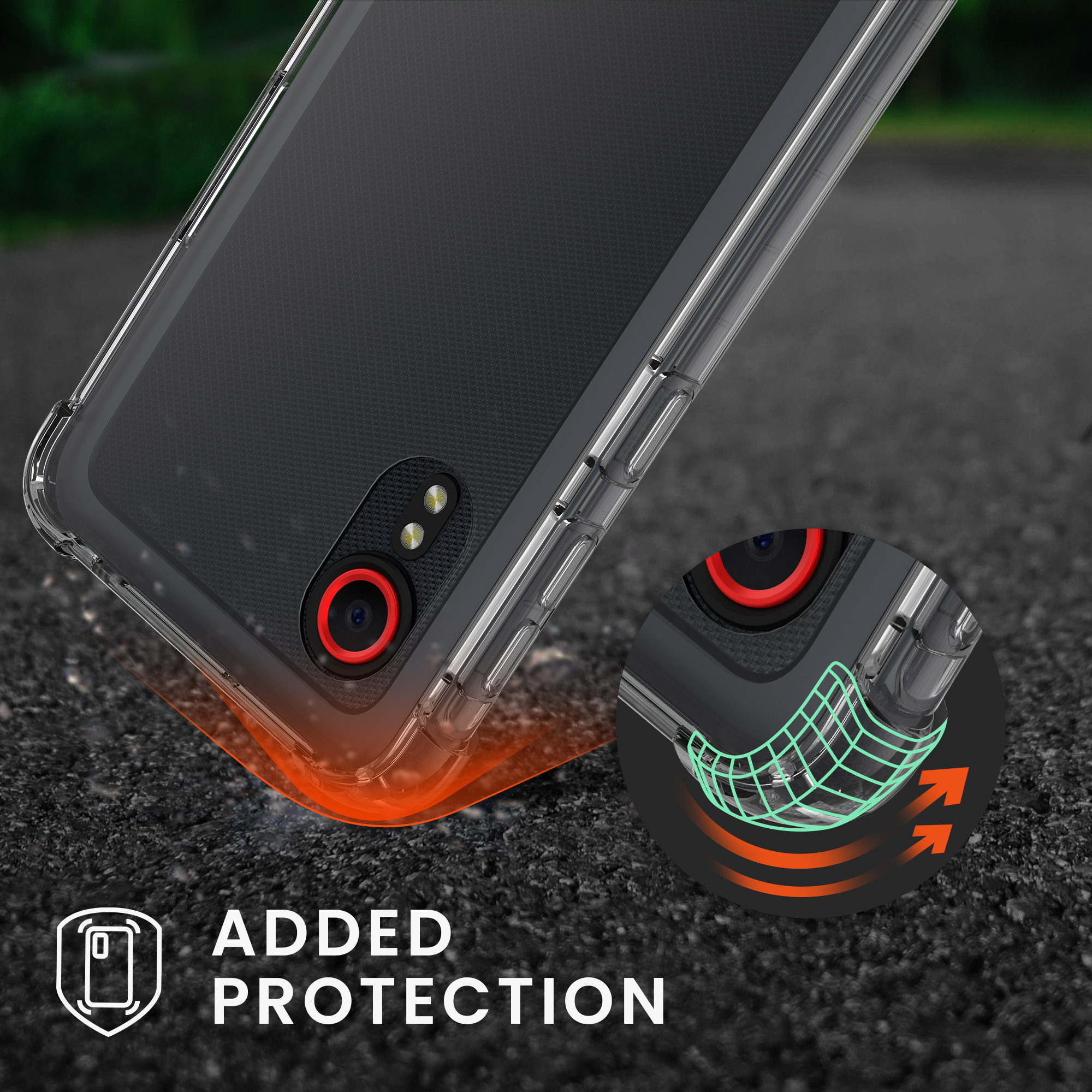 Crossbody pouzdro kwmobile pro Samsung Galaxy Xcover 5 - čirá
