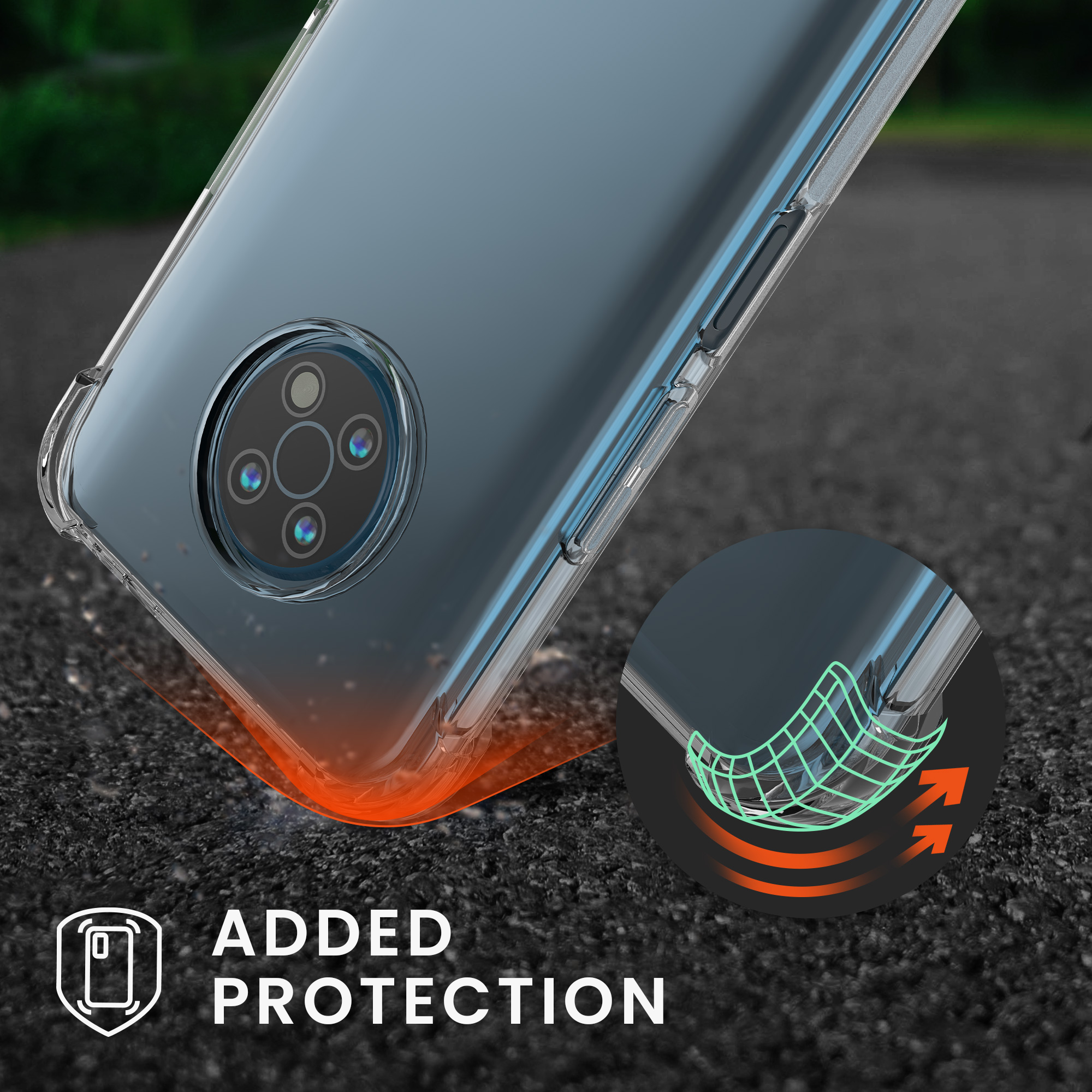 Crossbody kryt na mobil Nokia G50 kwmobile šňůrka transparentní