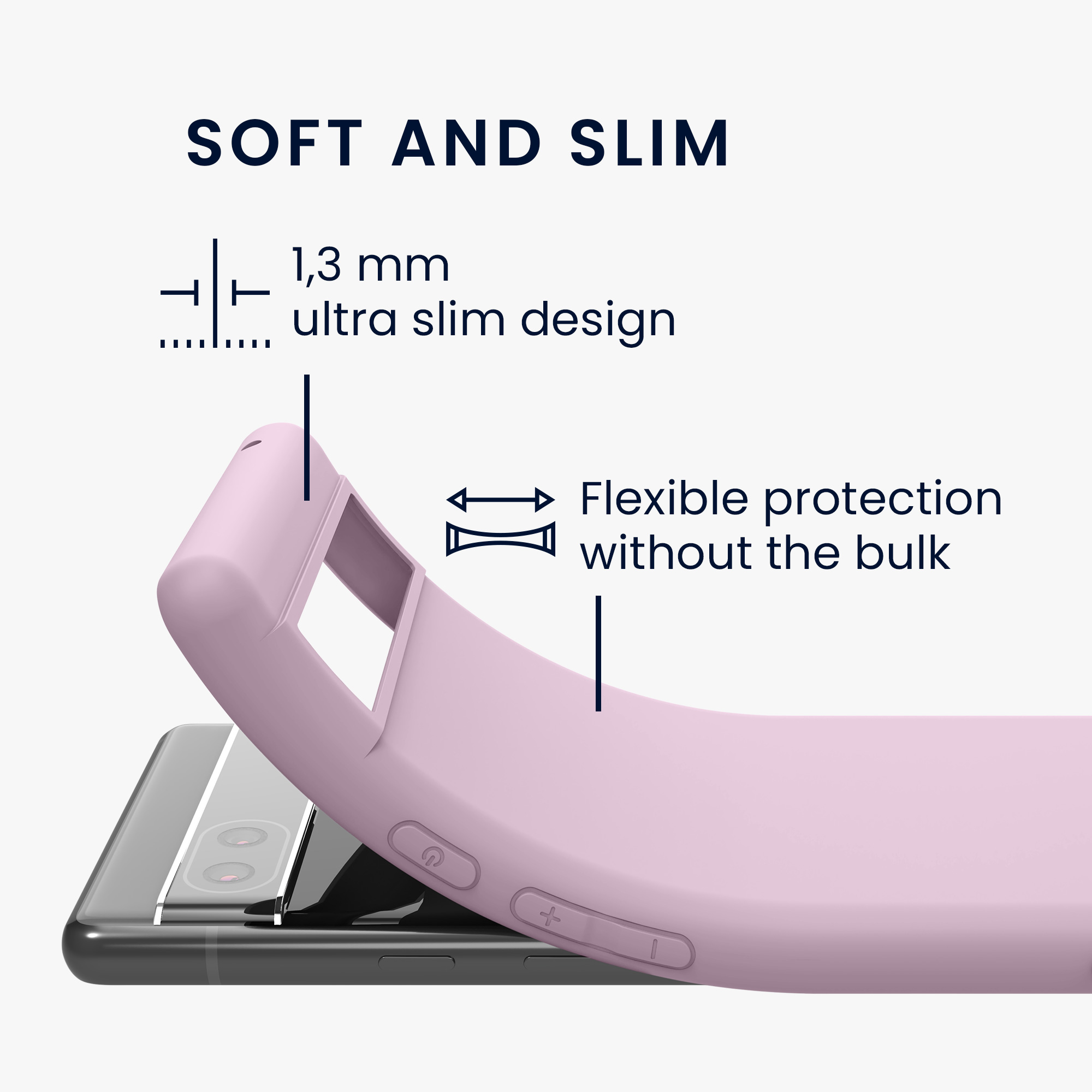 Silikonový kryt kwmobile pro Google Pixel 6a - dusty pink