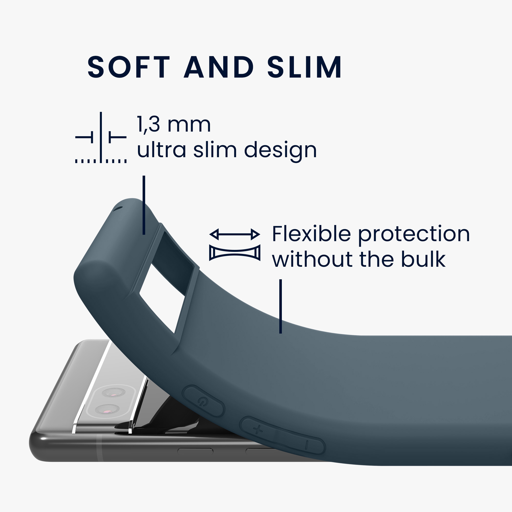 Pouzdro pro Google Pixel 6a kwmobile TPU - tmavá antracitová