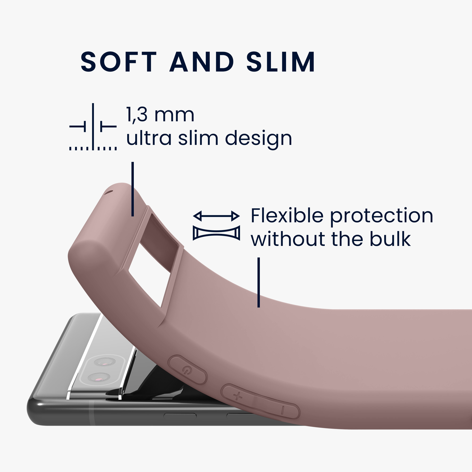 Pouzdro pro Google Pixel 6a kwmobile TPU - světle lila