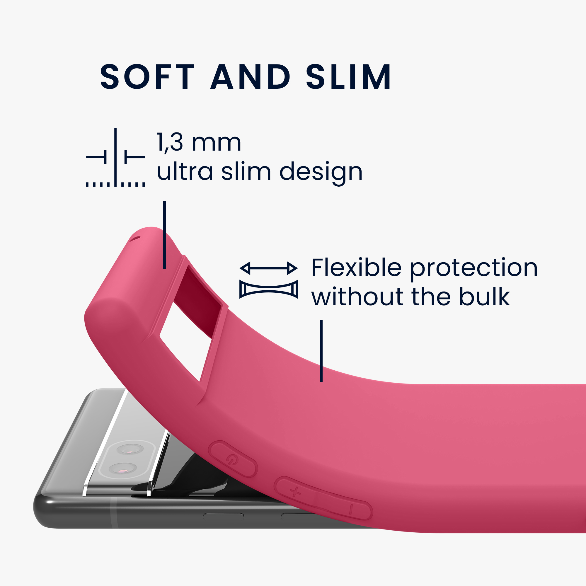Pouzdro pro Google Pixel 6a kwmobile TPU - sytá růžová