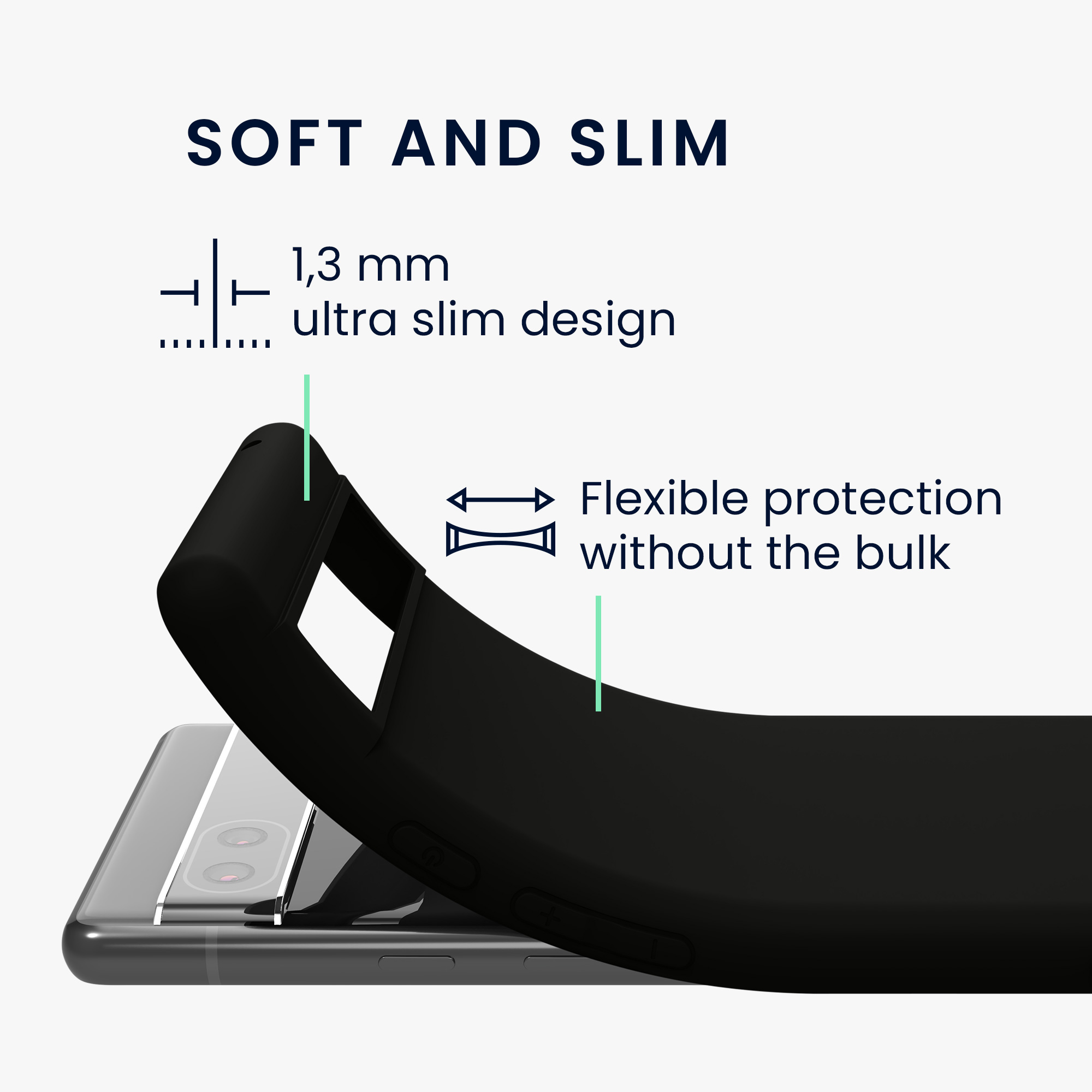 Pouzdro pro Google Pixel 6a kwmobile TPU - matná černá