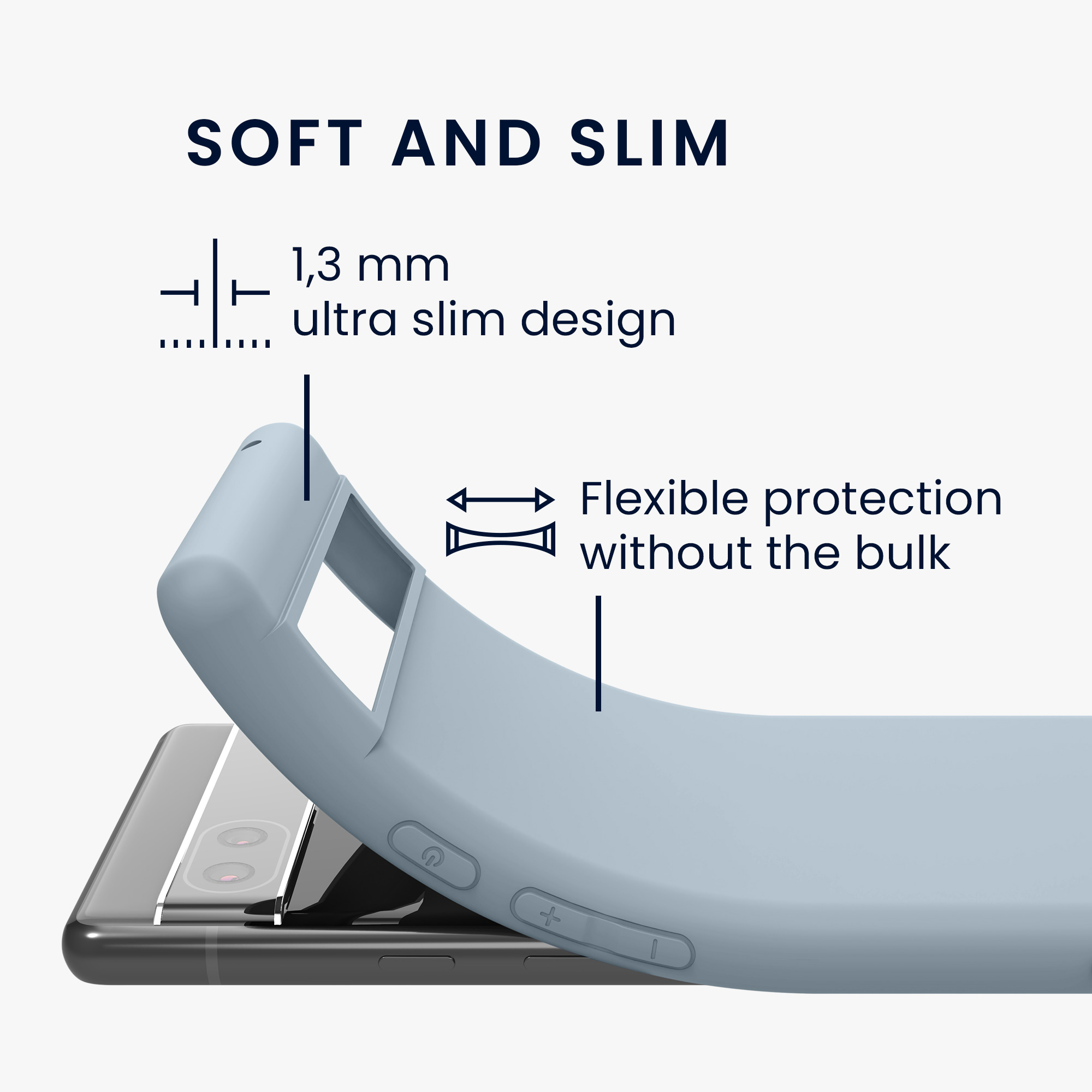 Pouzdro pro Google Pixel 6a kwmobile TPU - světle modrá