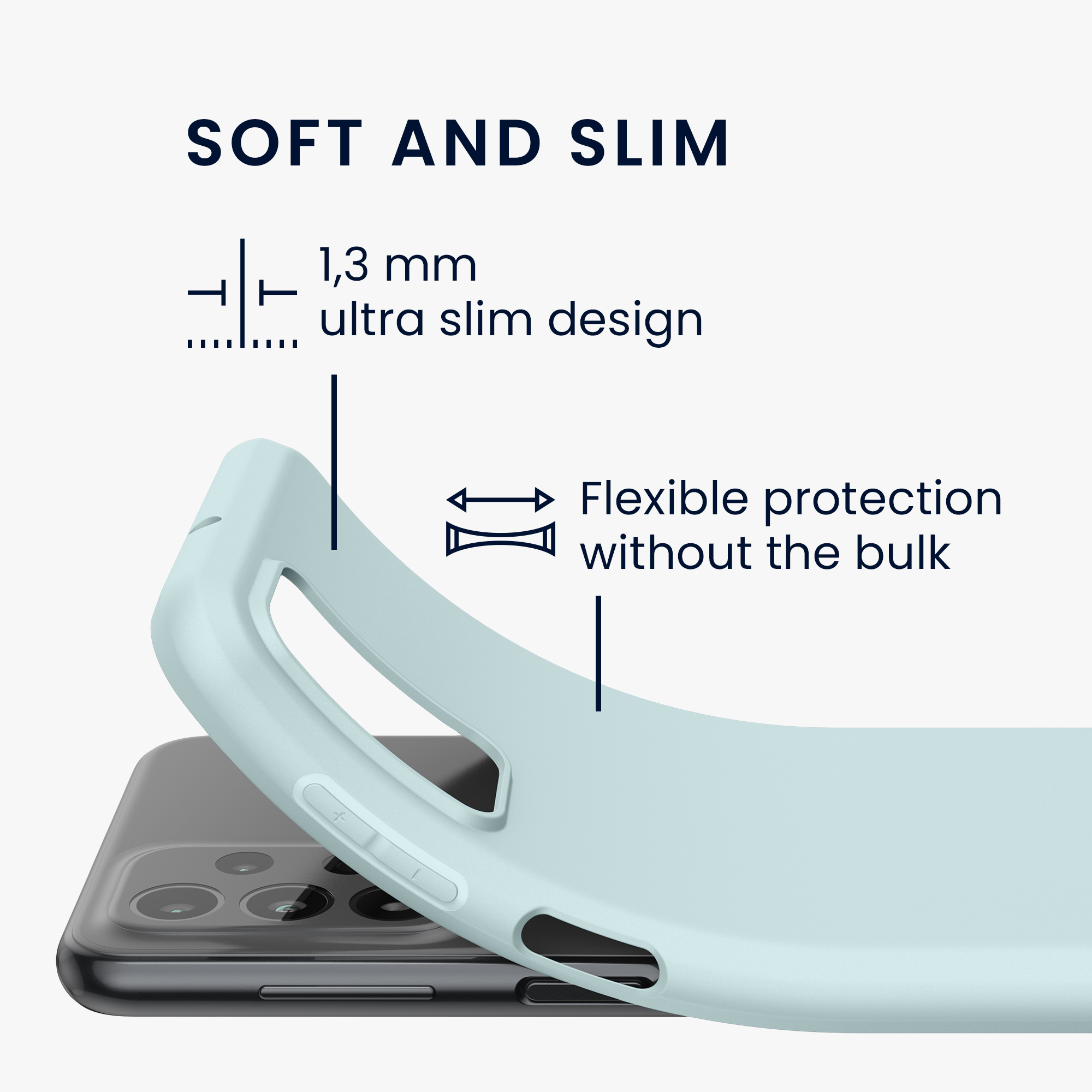 Kryt na mobil Samsung Galaxy A23 4G / 5G kwmobile TPU Chladná mátová