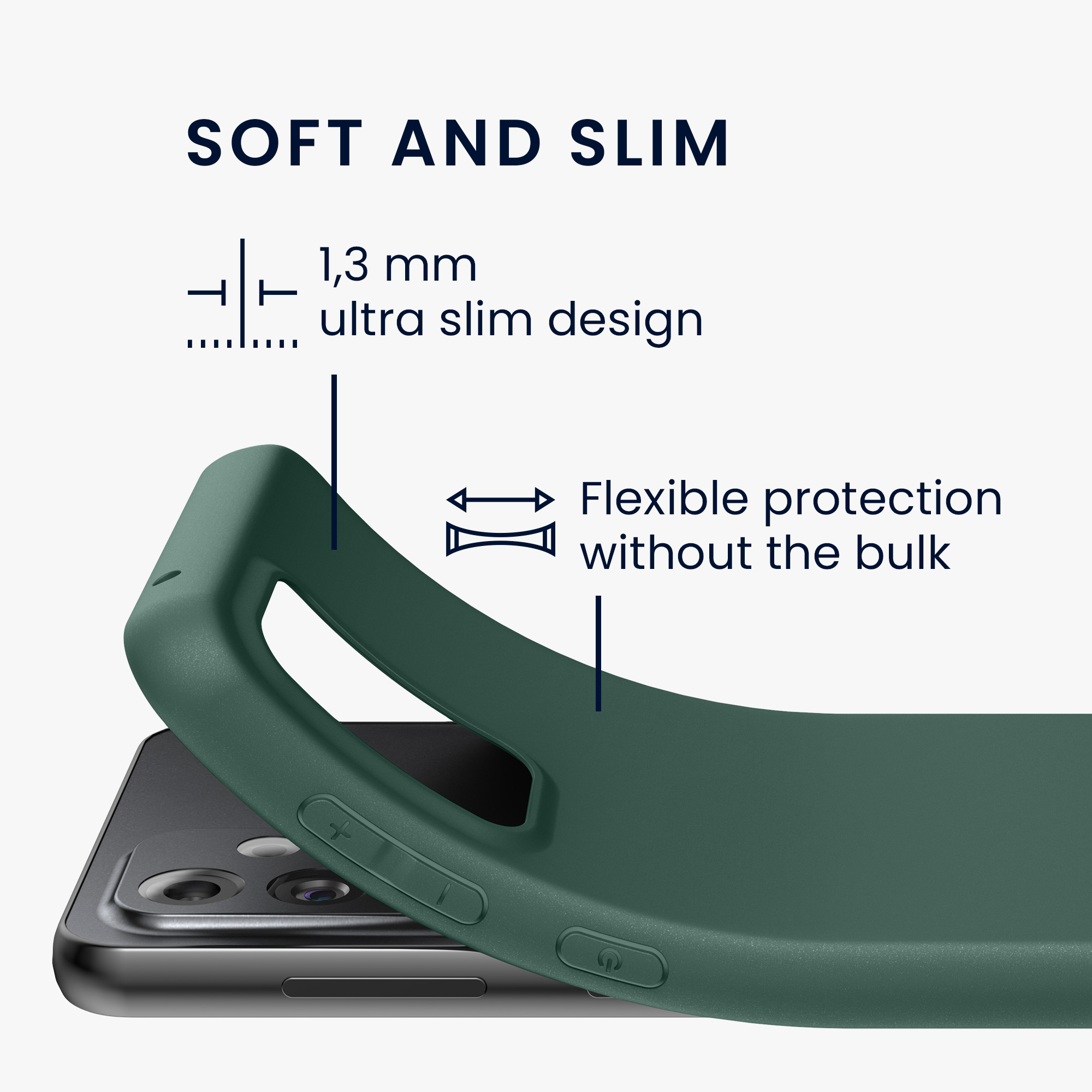 Kryt na mobil Samsung Galaxy A33 5G kwmobile TPU Lesní zelená
