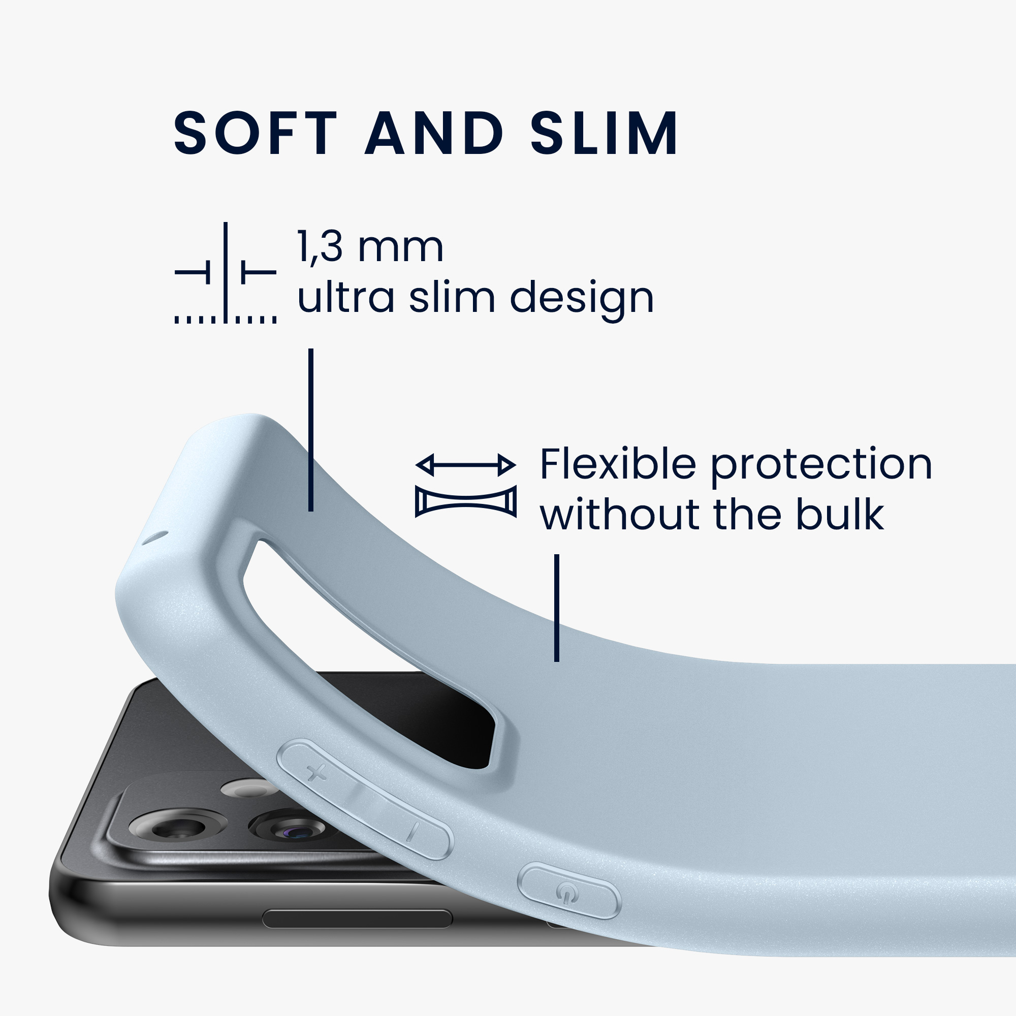 Kryt na mobil Samsung Galaxy A33 5G kwmobile TPU Matná světle modrá