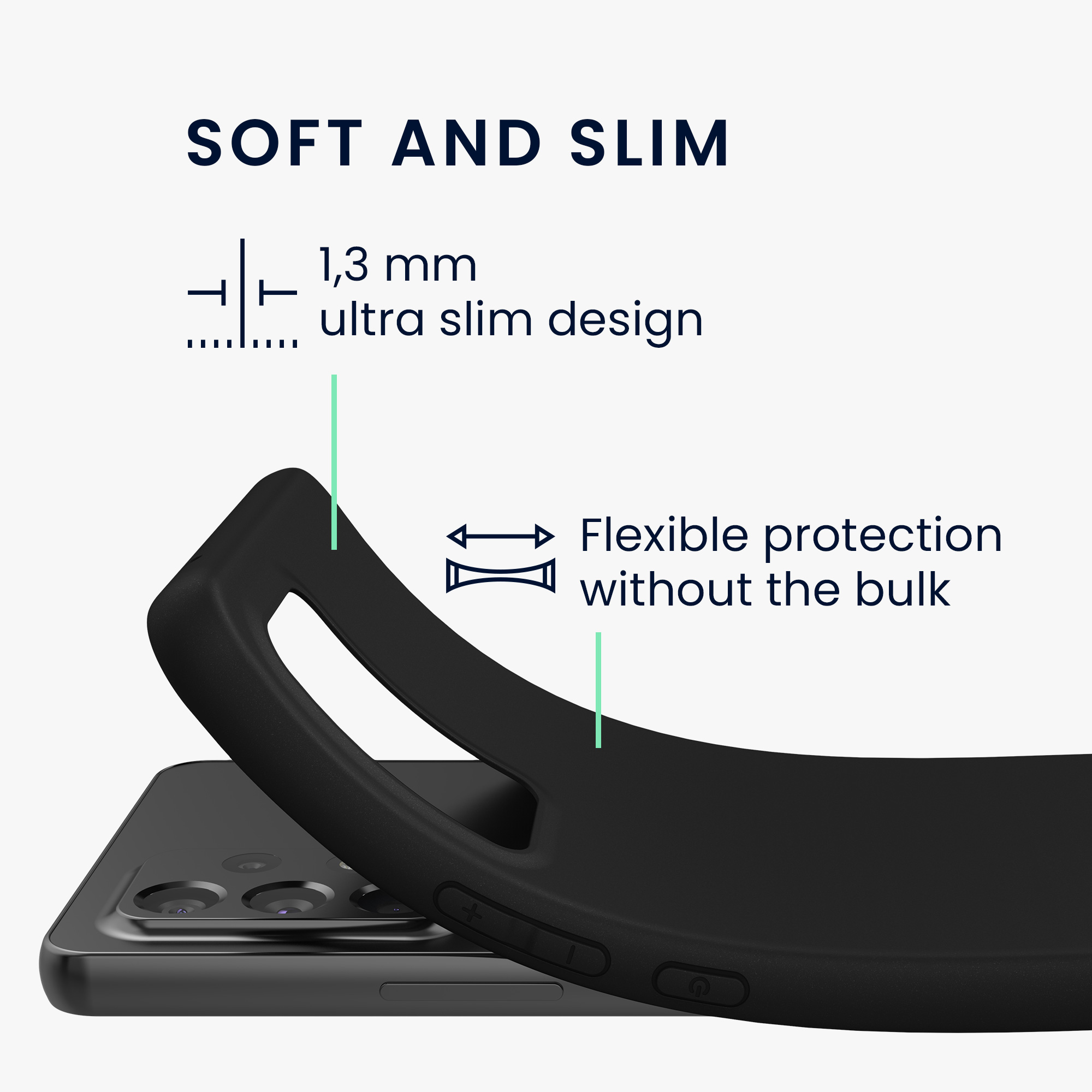 Kryt na mobil Samsung Galaxy A53 5G kwmobile TPU Černá