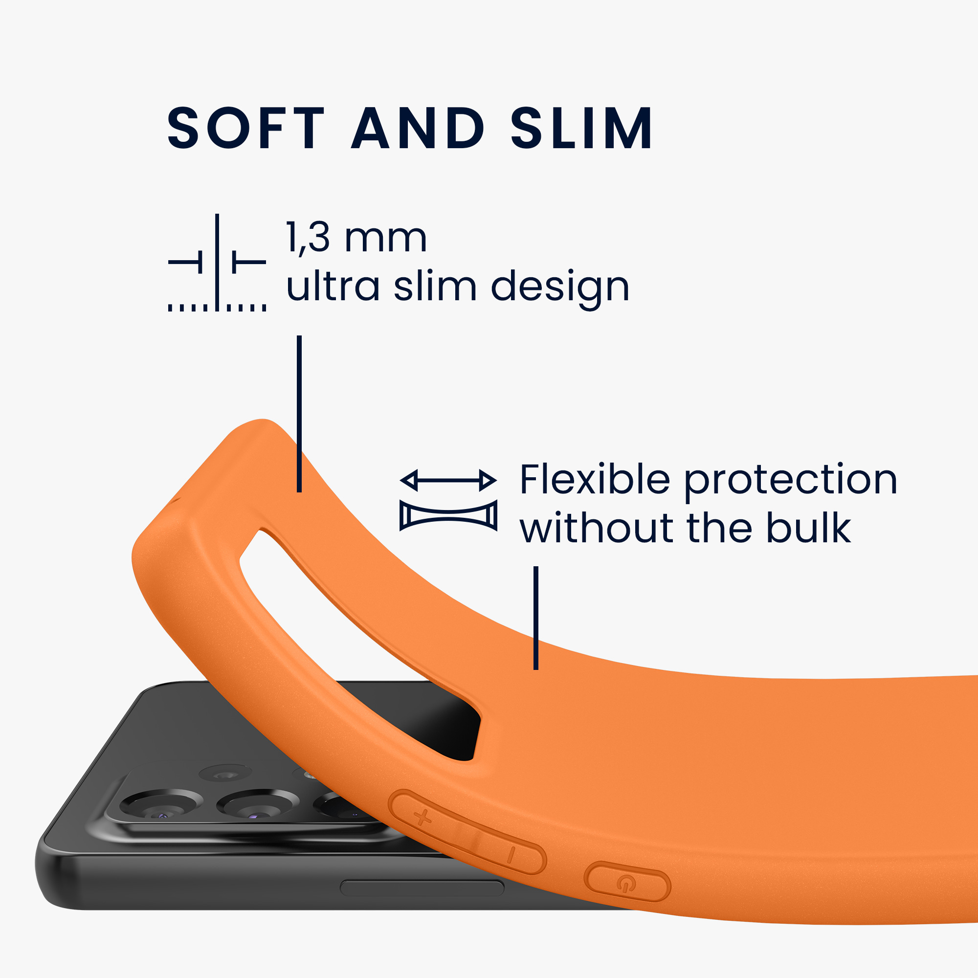 Kryt na mobil Samsung Galaxy A53 5G kwmobile TPU Ovocná oranžová