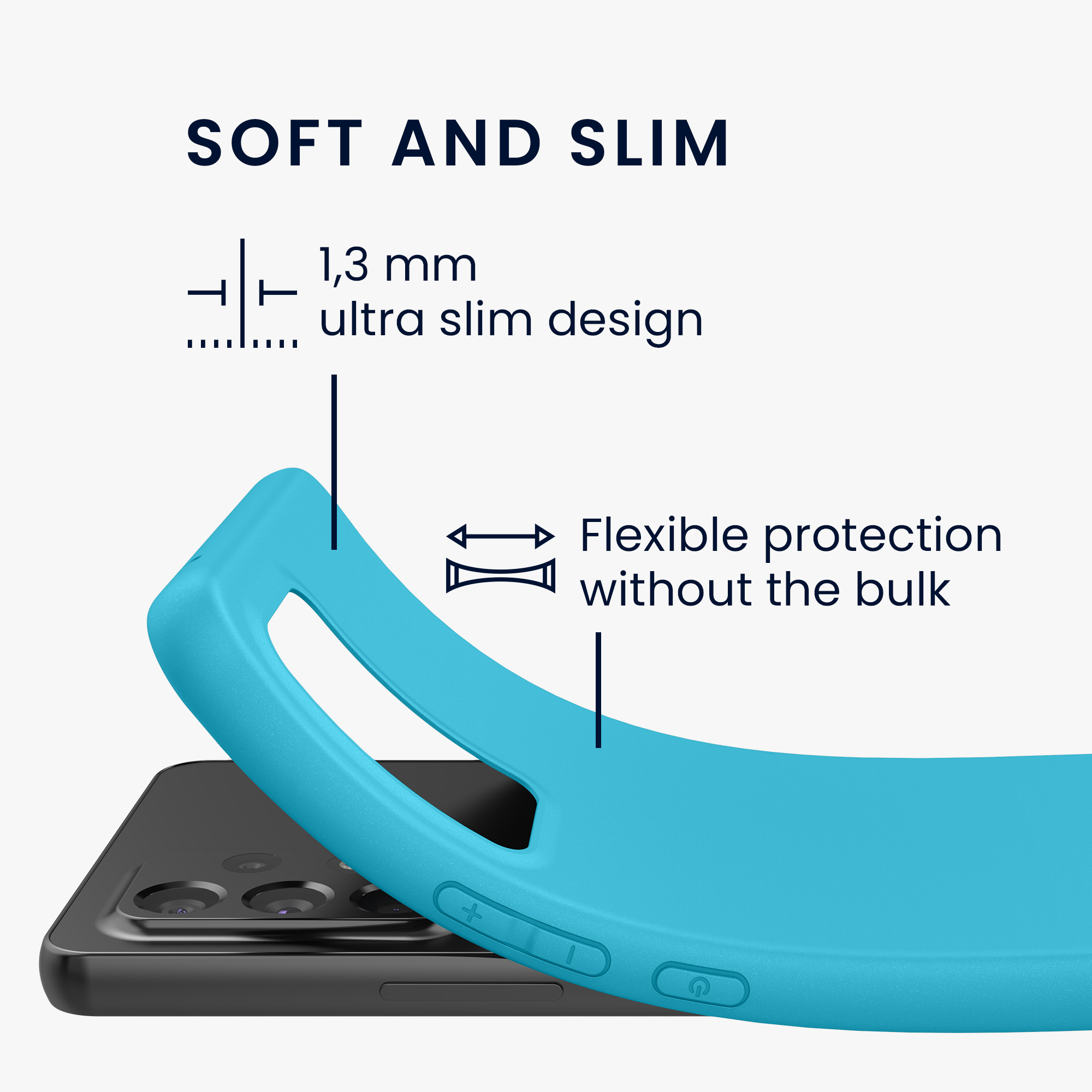 Kryt na mobil Samsung Galaxy A53 5G kwmobile TPU Chladný ledovec