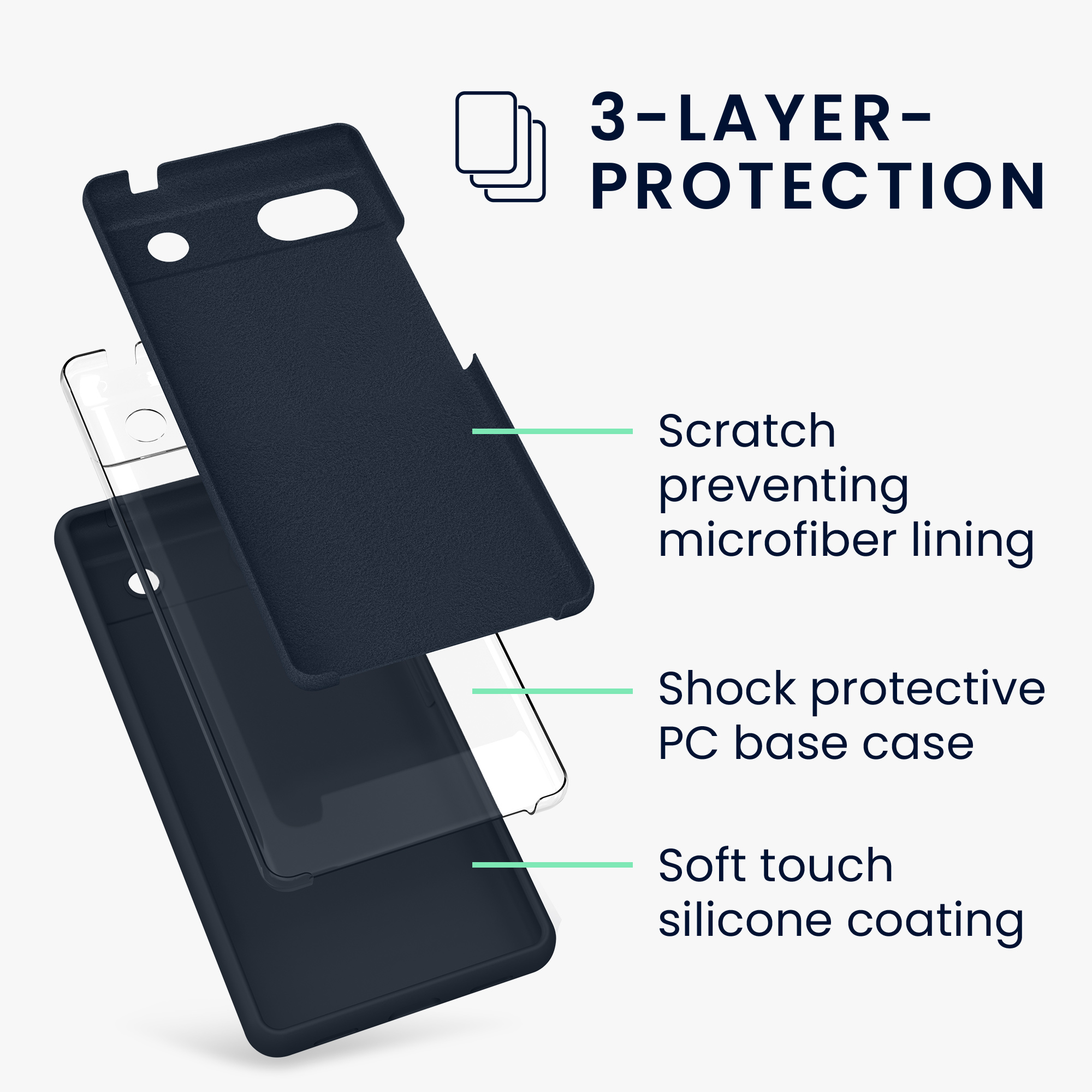 Pouzdro pro Google Pixel 6a kwmobile silikonové - borůvková
