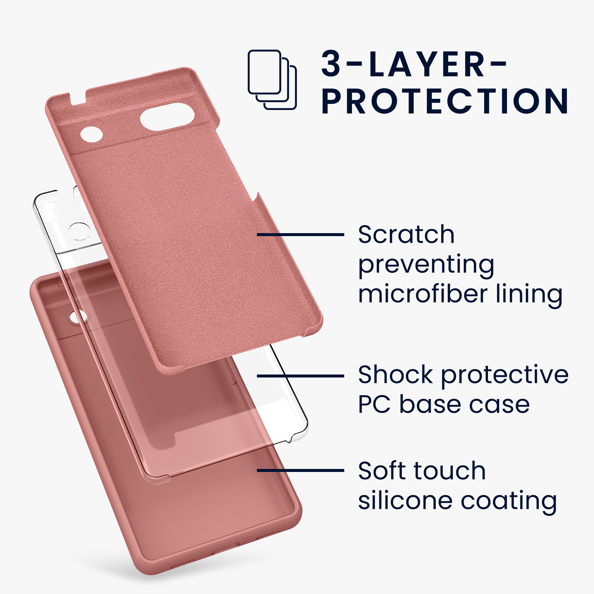 Pouzdro pro Google Pixel 6a kwmobile silikonové - zimní růže