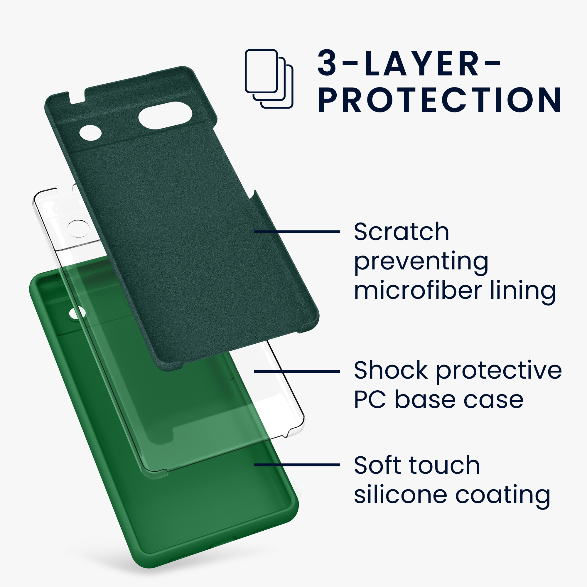Pouzdro pro Google Pixel 6a kwmobile silikonové - Pixie zelená
