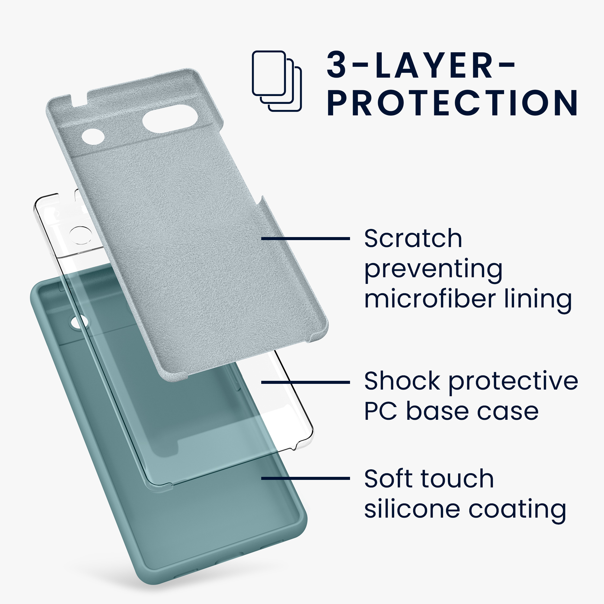 Pouzdro pro Google Pixel 6a kwmobile silikonové - antický kámen