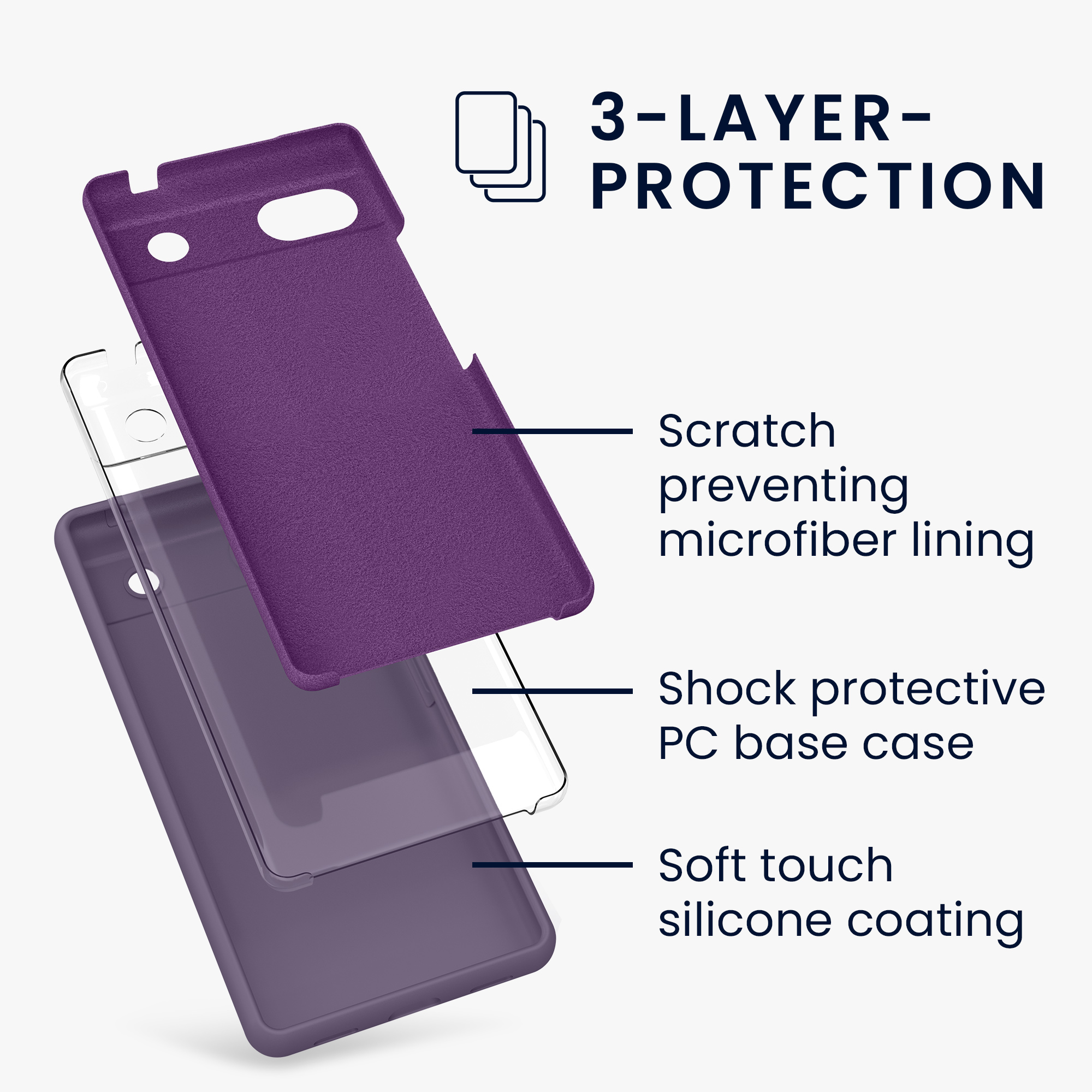 Pouzdro pro Google Pixel 6a kwmobile silikonové - pastelová kosatcová