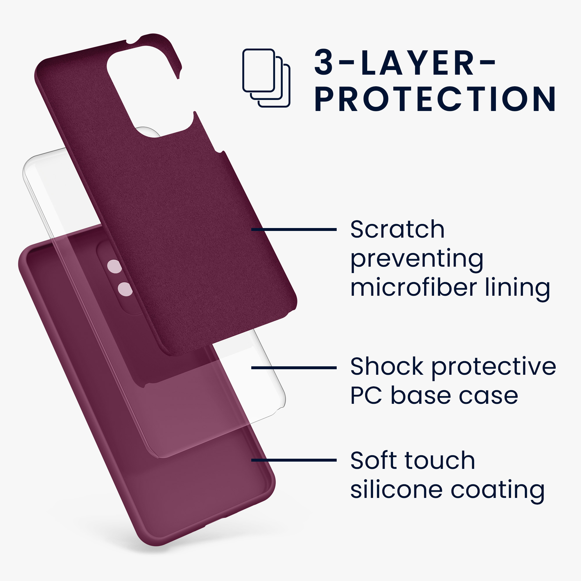 Kryt na mobil Samsung Galaxy A33 5G kwmobile TPU Bordeaux fialová