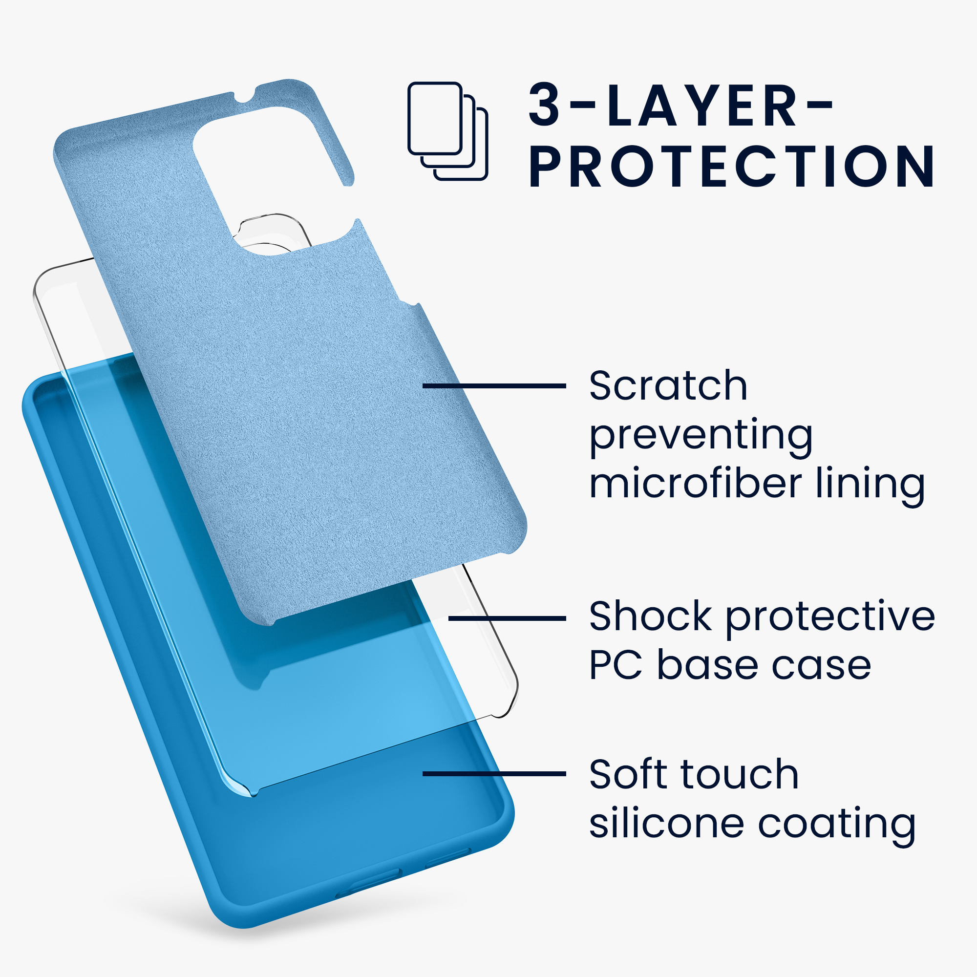 Kryt na mobil Samsung Galaxy A53 5G kwmobile TPU Neonová modrá