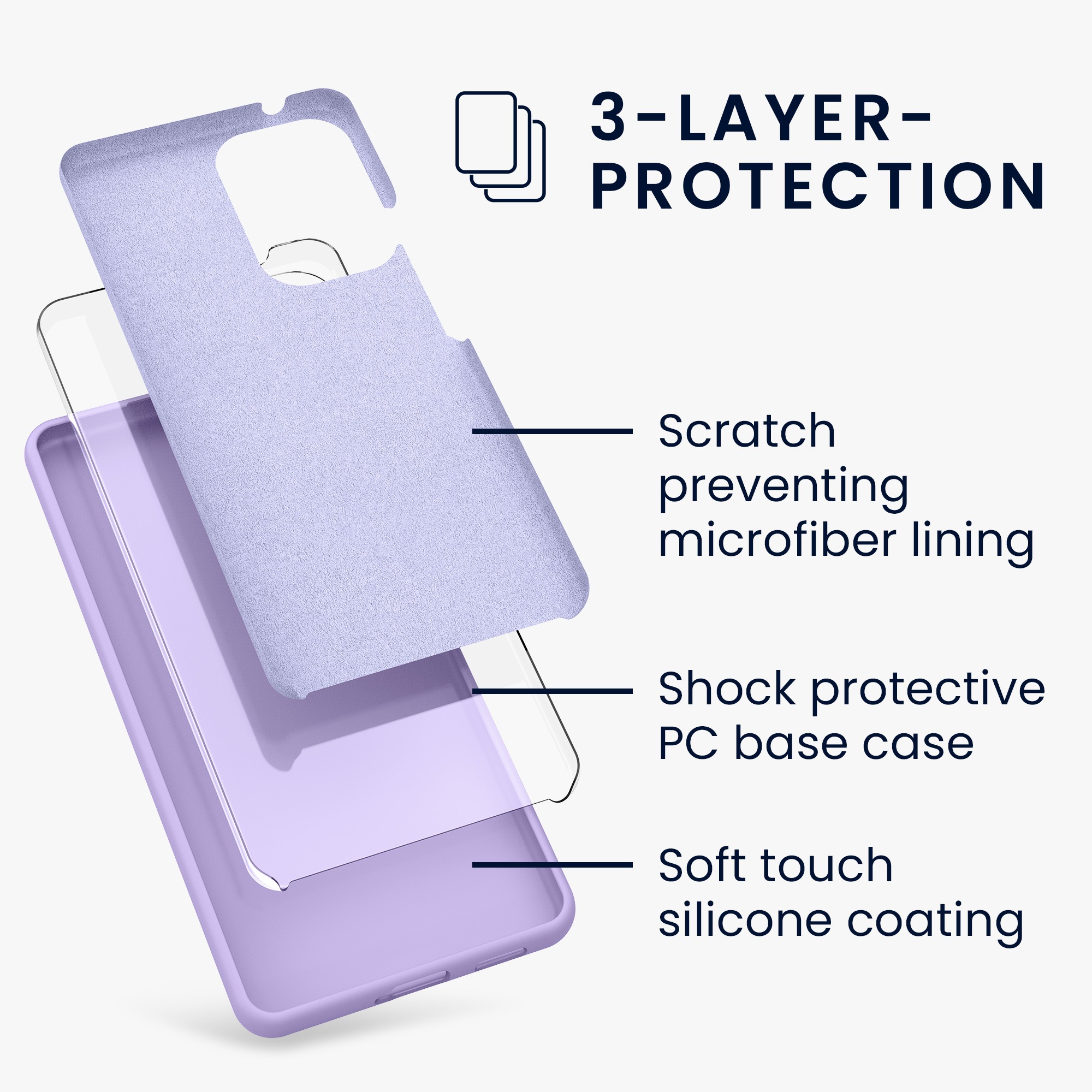 Kryt na mobil Samsung Galaxy A53 5G kwmobile TPU Levandulová