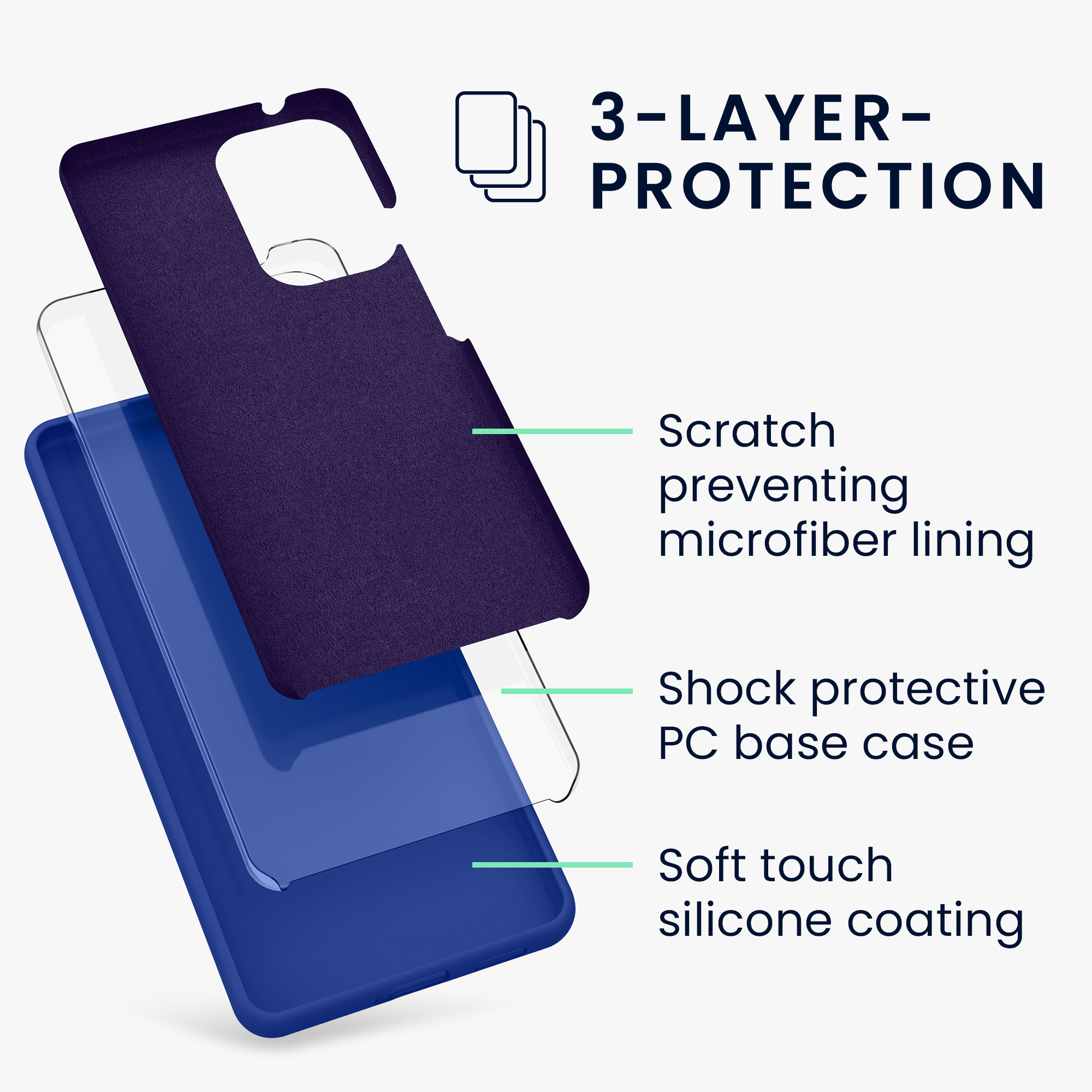 Kryt na mobil Samsung Galaxy A53 5G kwmobile TPU Baltická modrá