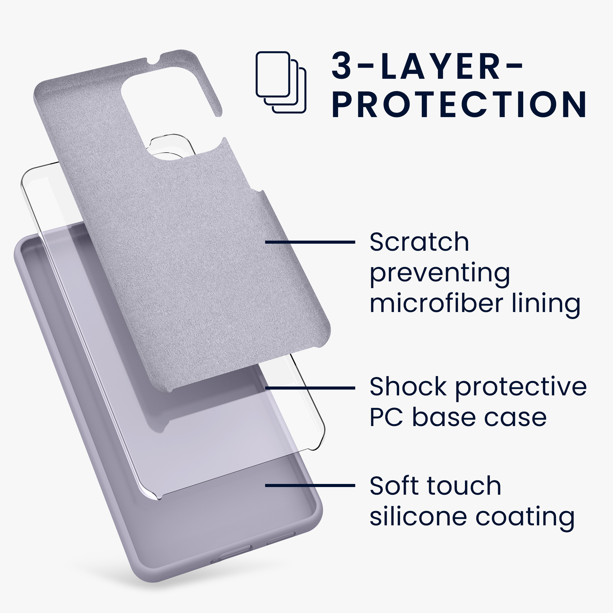 Kryt na mobil Samsung Galaxy A53 5G kwmobile TPU Světlá levandule