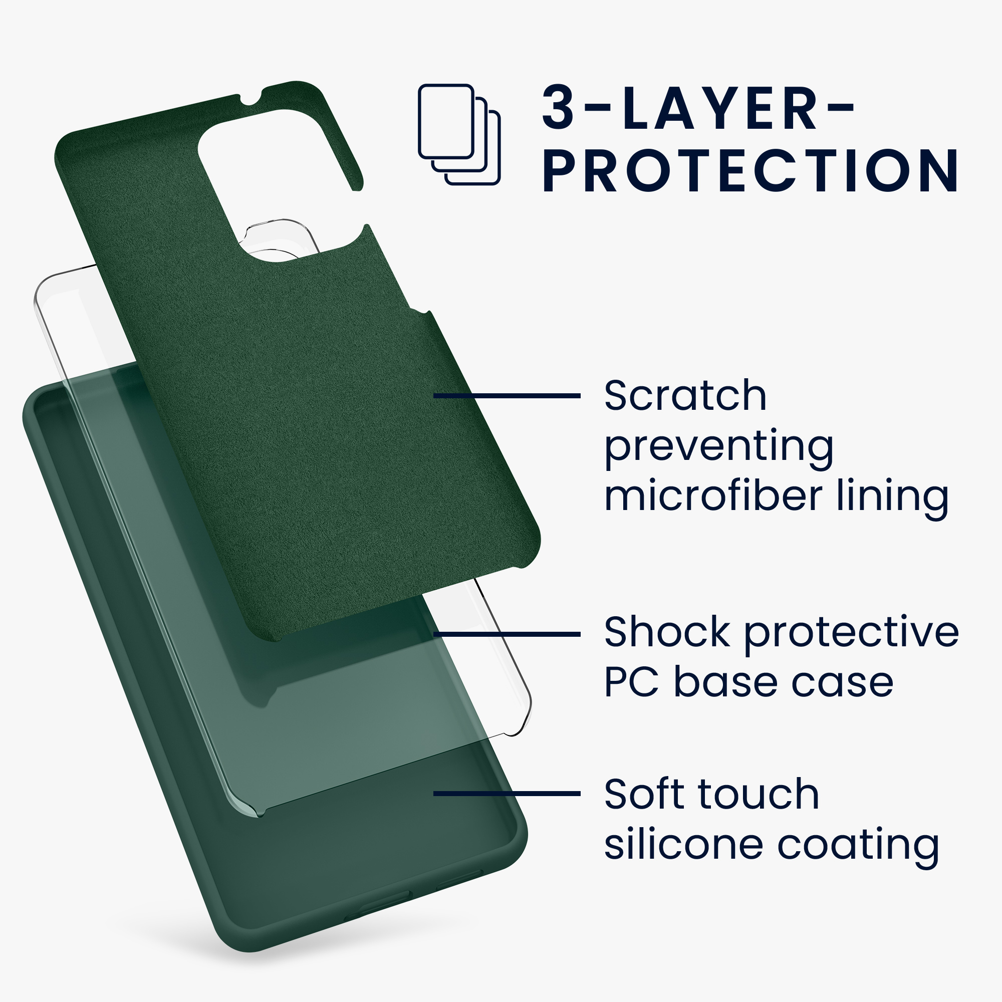 Kryt na mobil Samsung Galaxy A53 5G kwmobile TPU Mechová zelená