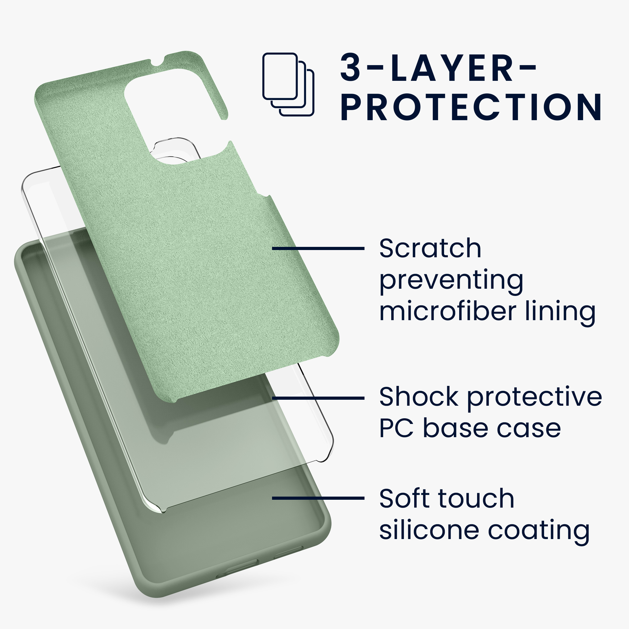 Kryt na mobil Samsung Galaxy A53 5G kwmobile TPU Šedo-zelená