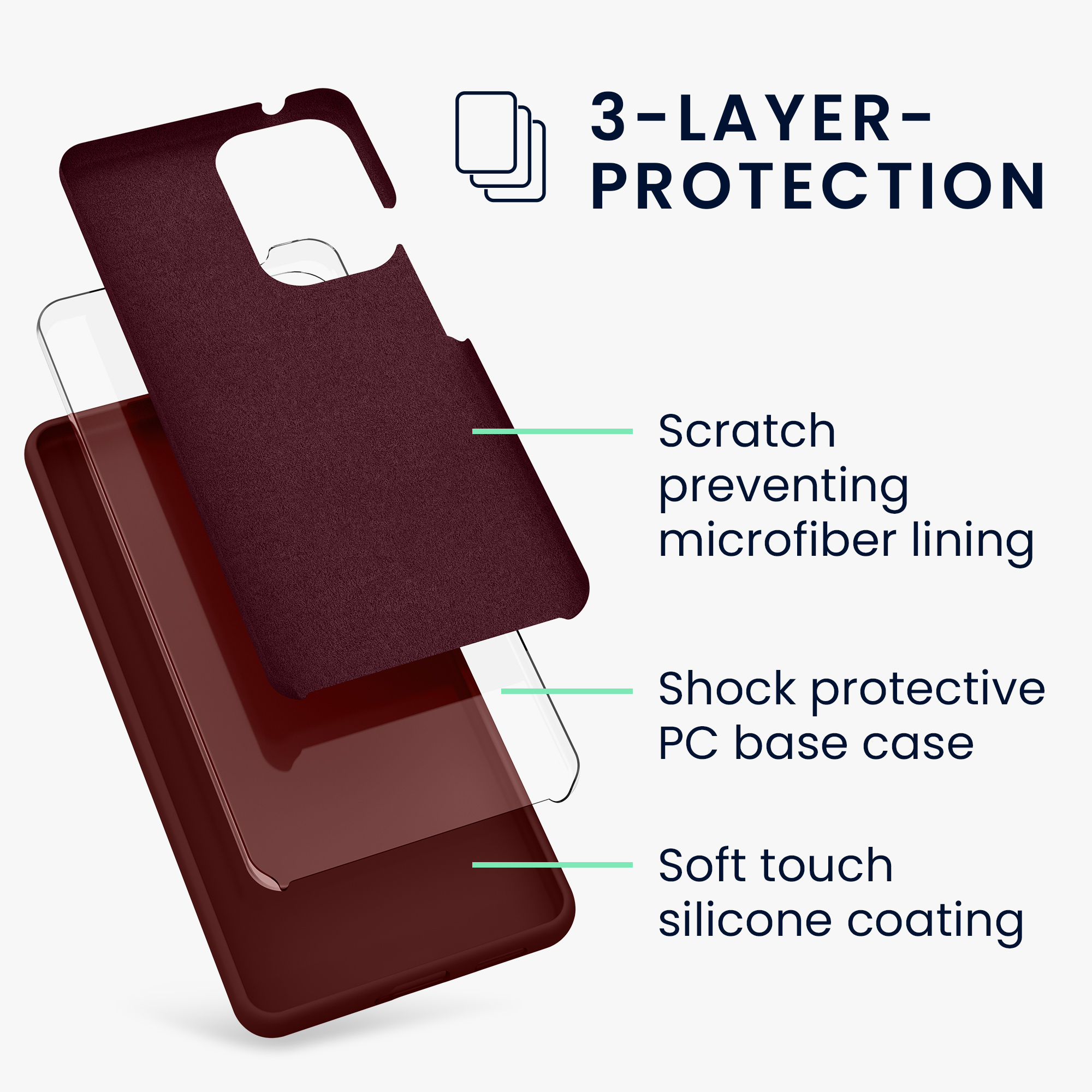 Kryt na mobil Samsung Galaxy A53 5G kwmobile TPU Rezavě červená