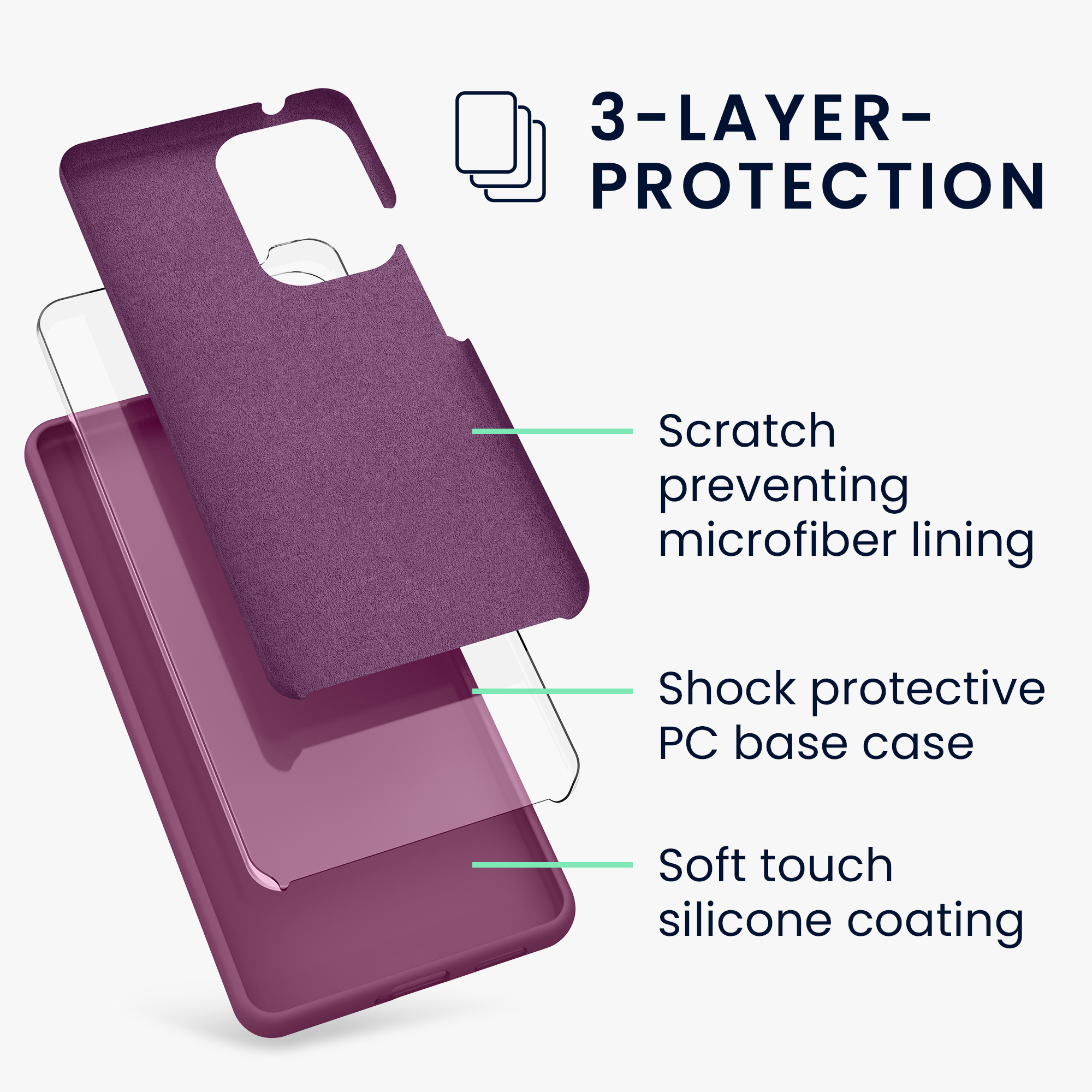 Kryt na mobil Samsung Galaxy A53 5G kwmobile TPU Purpurová magenta