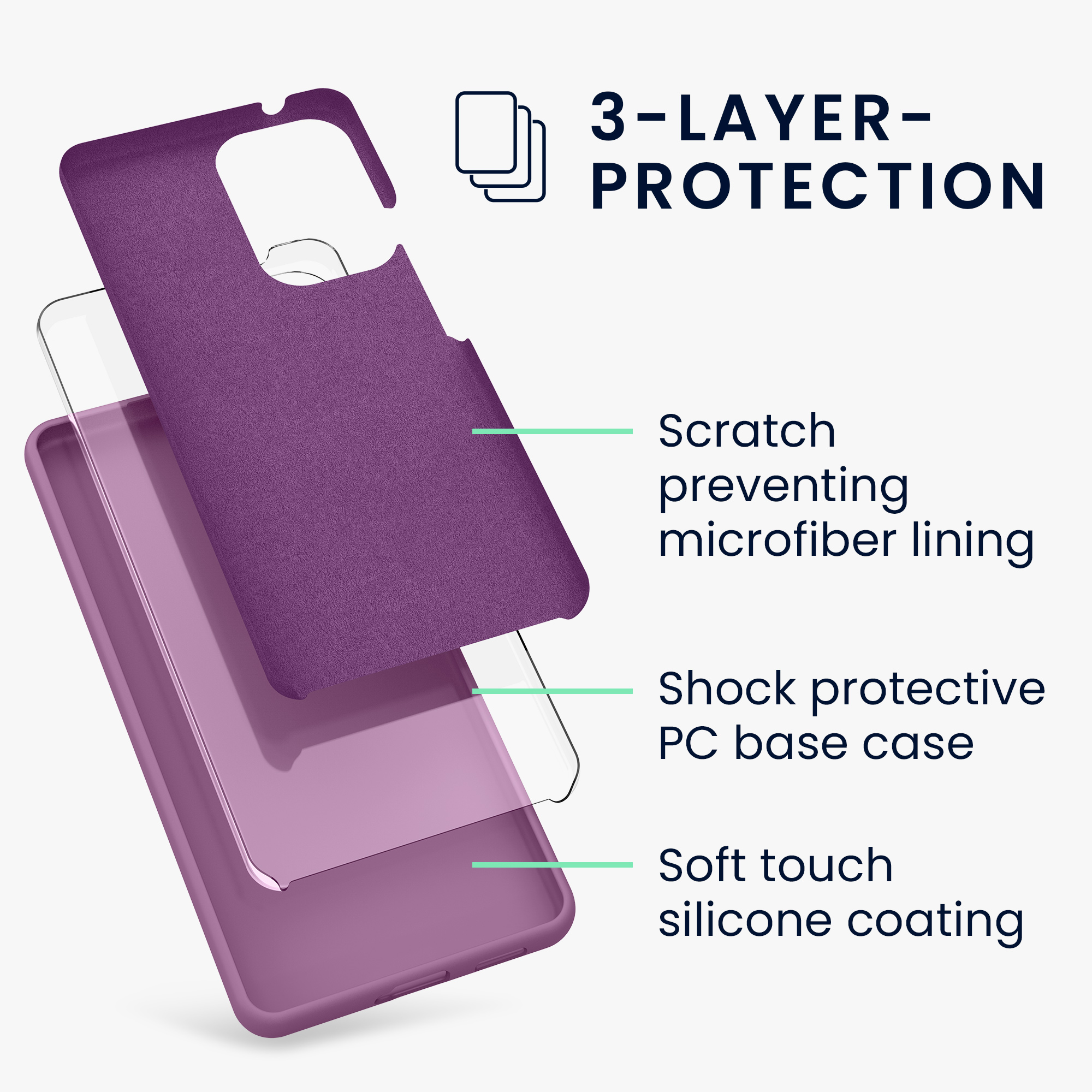 Kryt na mobil Samsung Galaxy A53 5G kwmobile TPU Orchidejová fialová