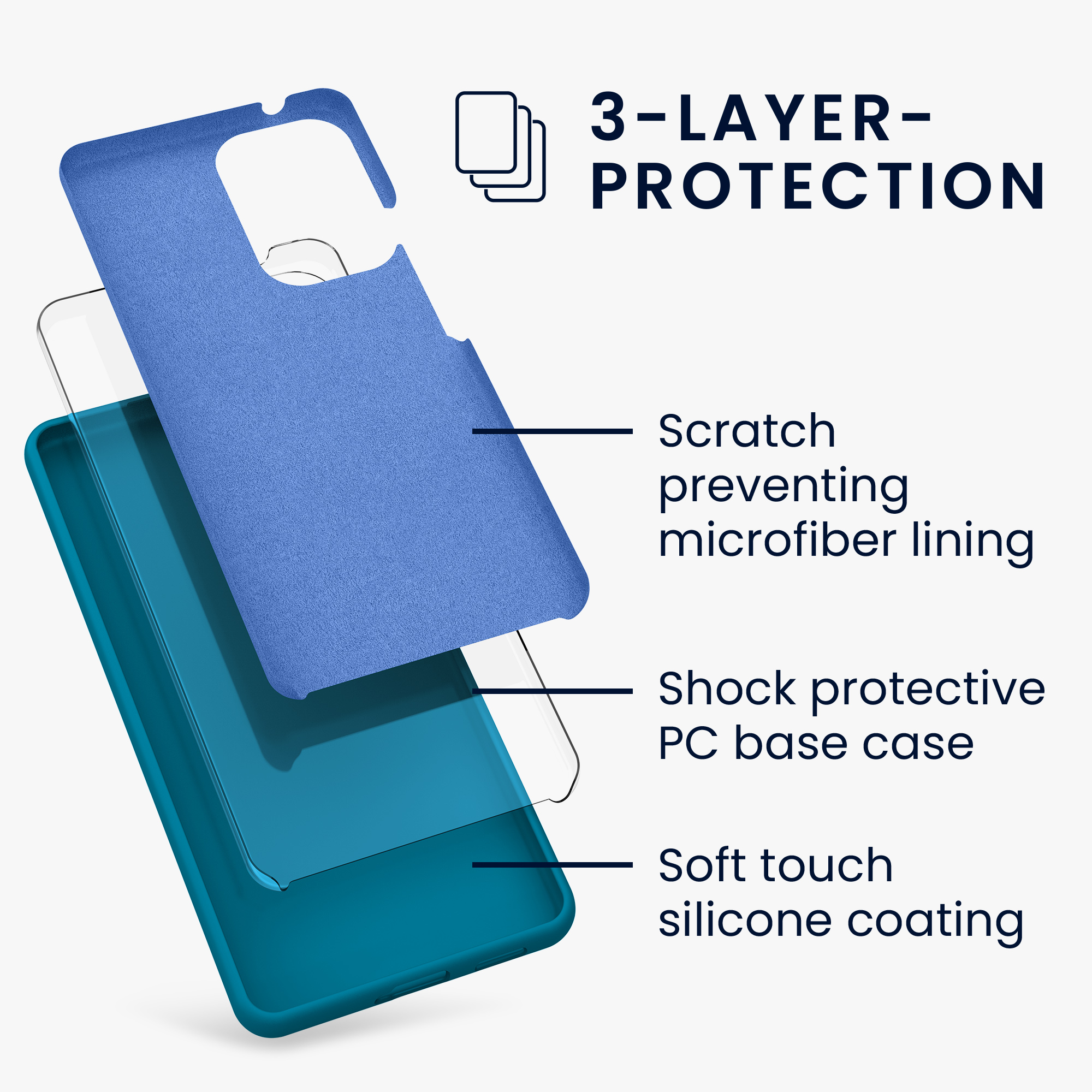Kryt na mobil Samsung Galaxy A53 5G kwmobile TPU Karibská modrá